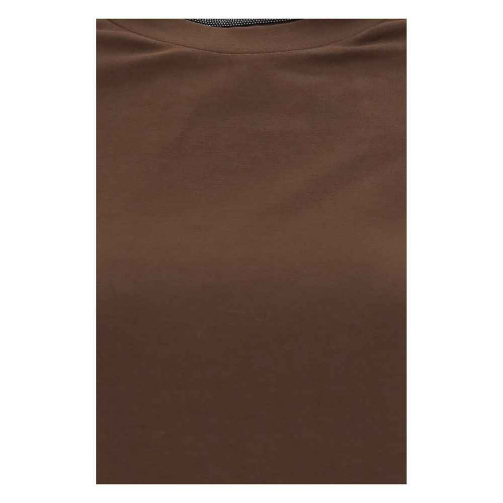Brunello Cucinelli Brown Elastane T-Shirt