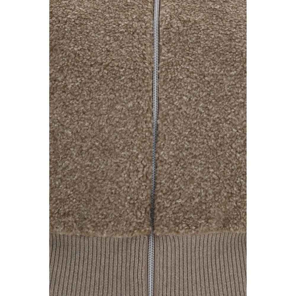 Herno Beige Wool Oves Aries Cardigan
