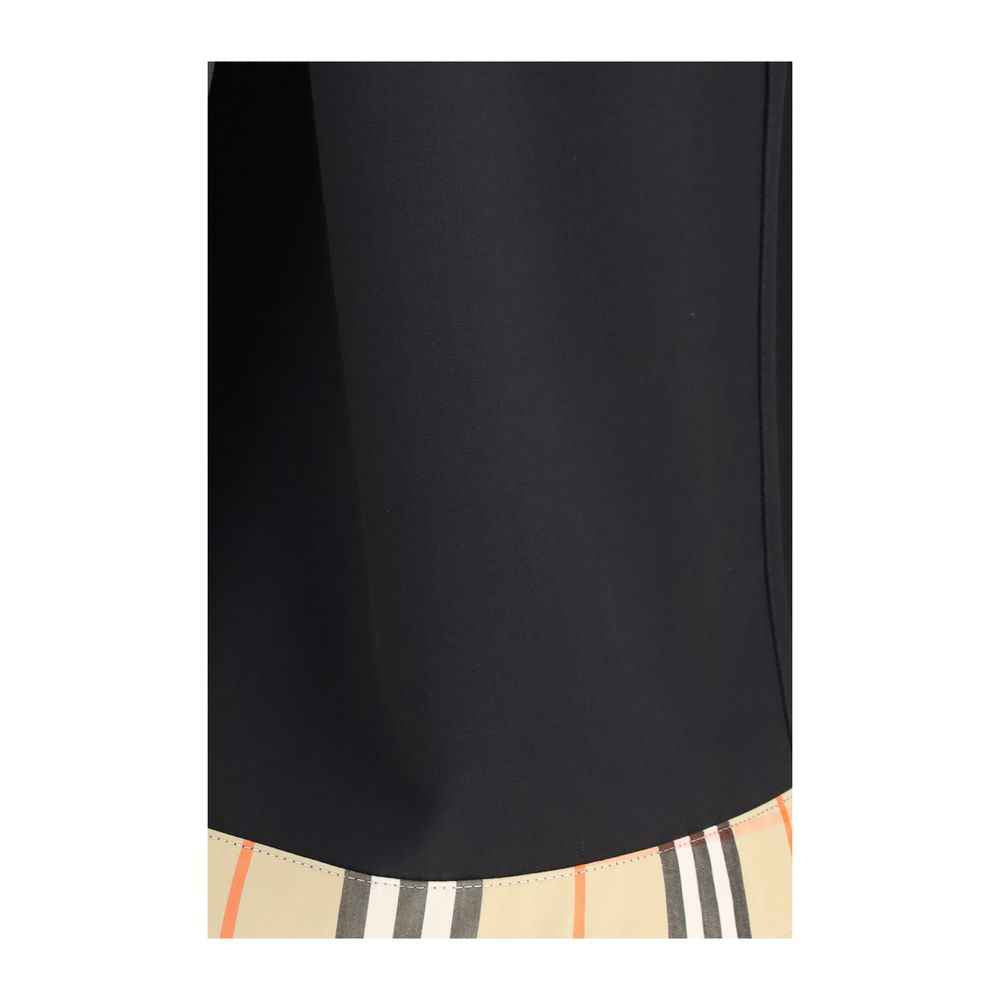 Burberry Black Wool Oves Aries Midi Skirt