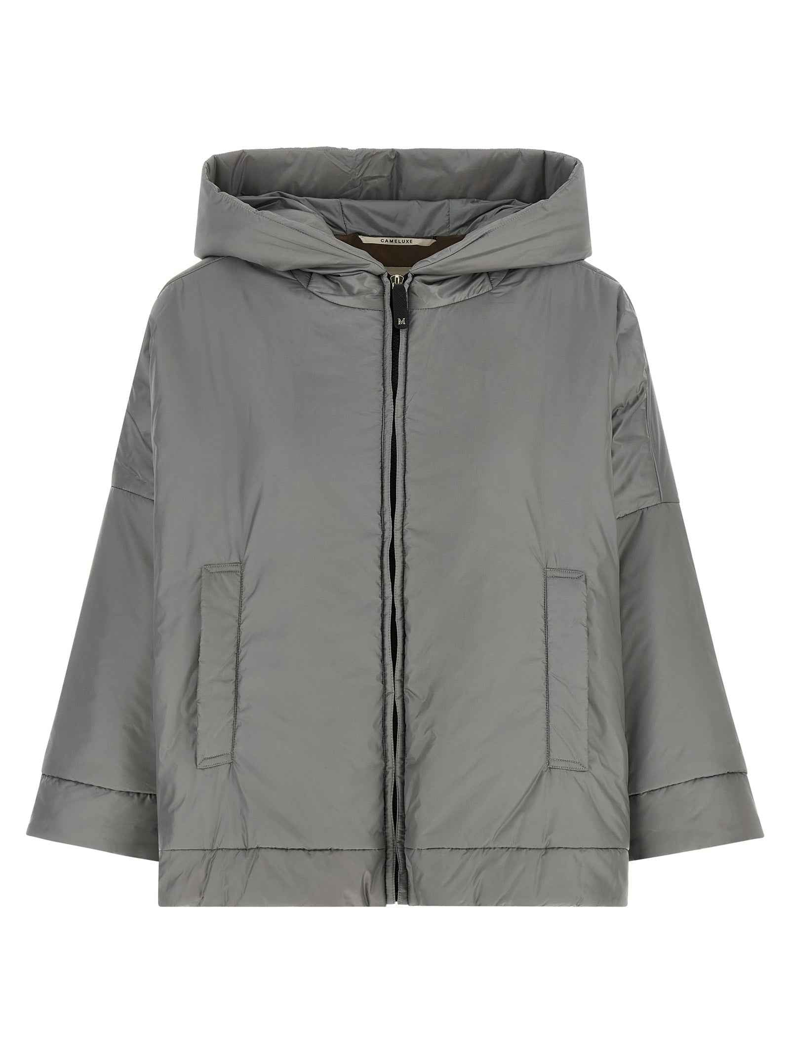 Max Mara Gray Polyester Shell Jacket