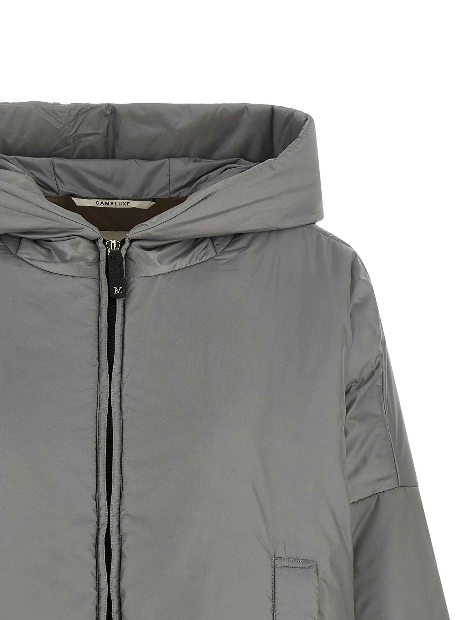 Max Mara Gray Polyester Shell Jacket