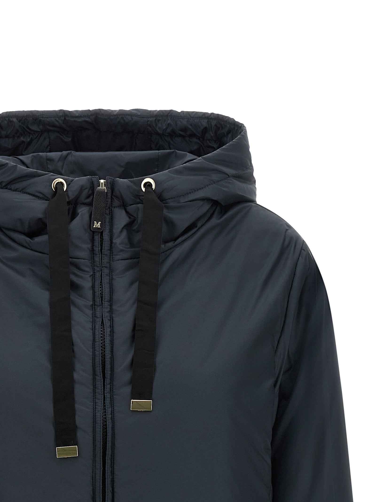 Max Mara Blue Polyester Shell Jacket