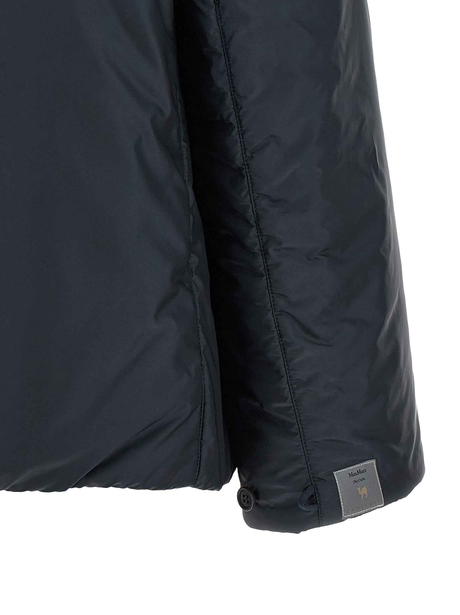 Max Mara Blue Polyester Shell Jacket