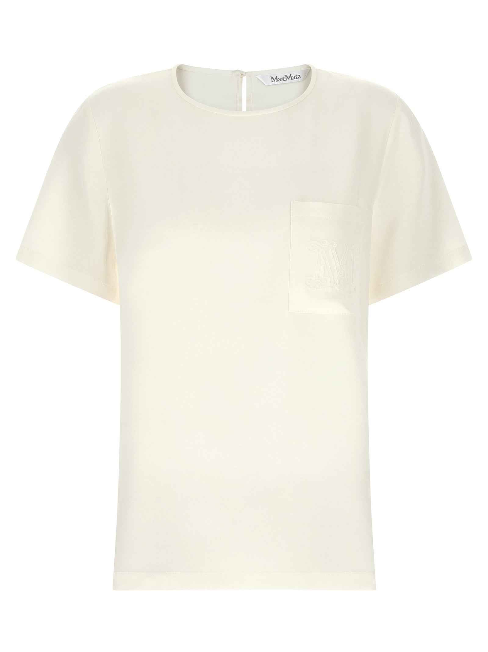 Max Mara White Silk Blouse