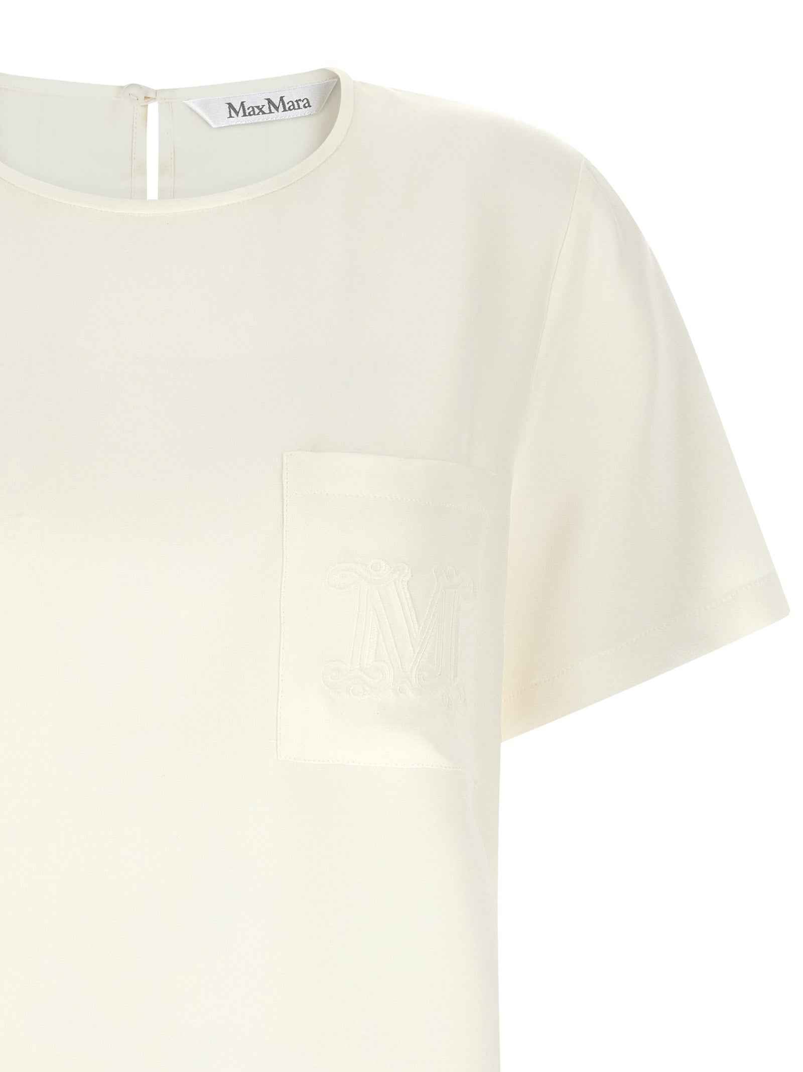 Max Mara White Silk Blouse