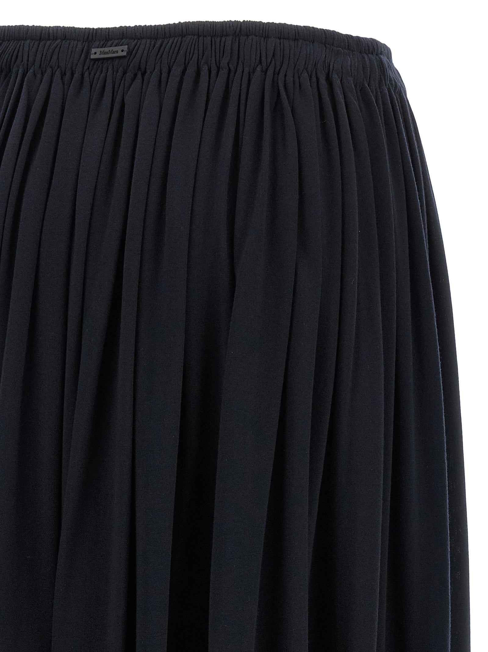 Max Mara Blue Lyocell Mini Skirt