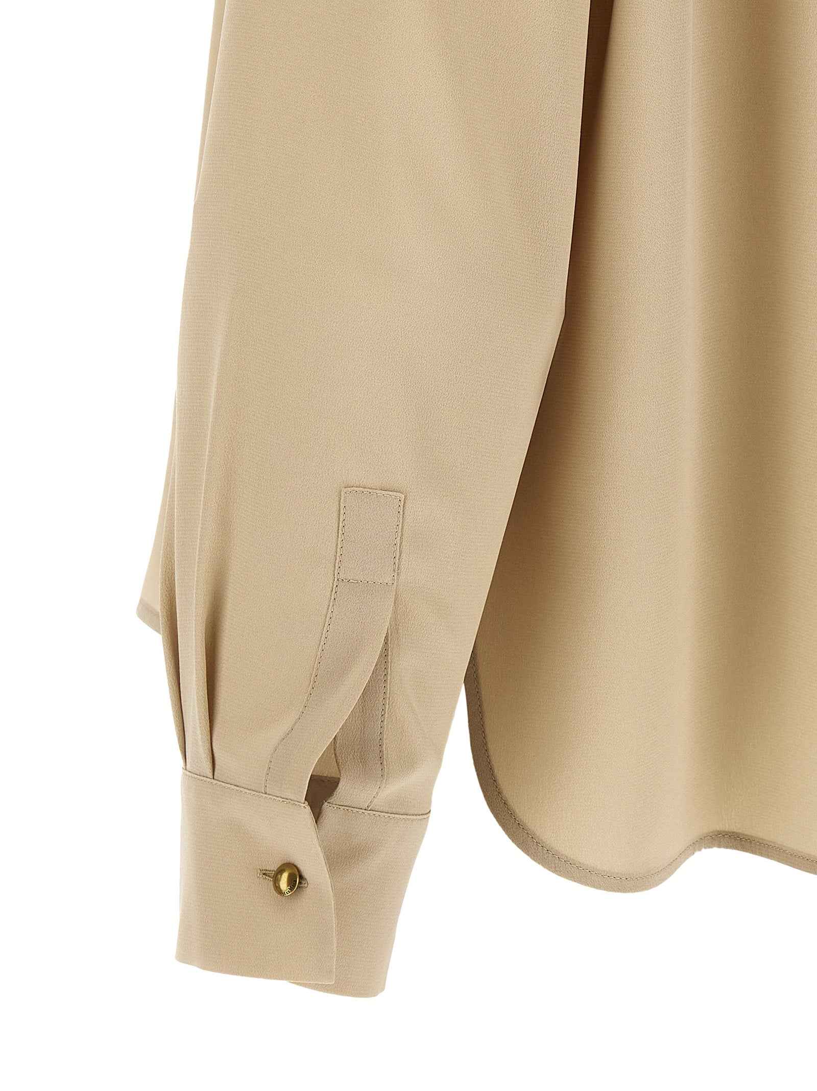 Max Mara Beige Silk Blouse