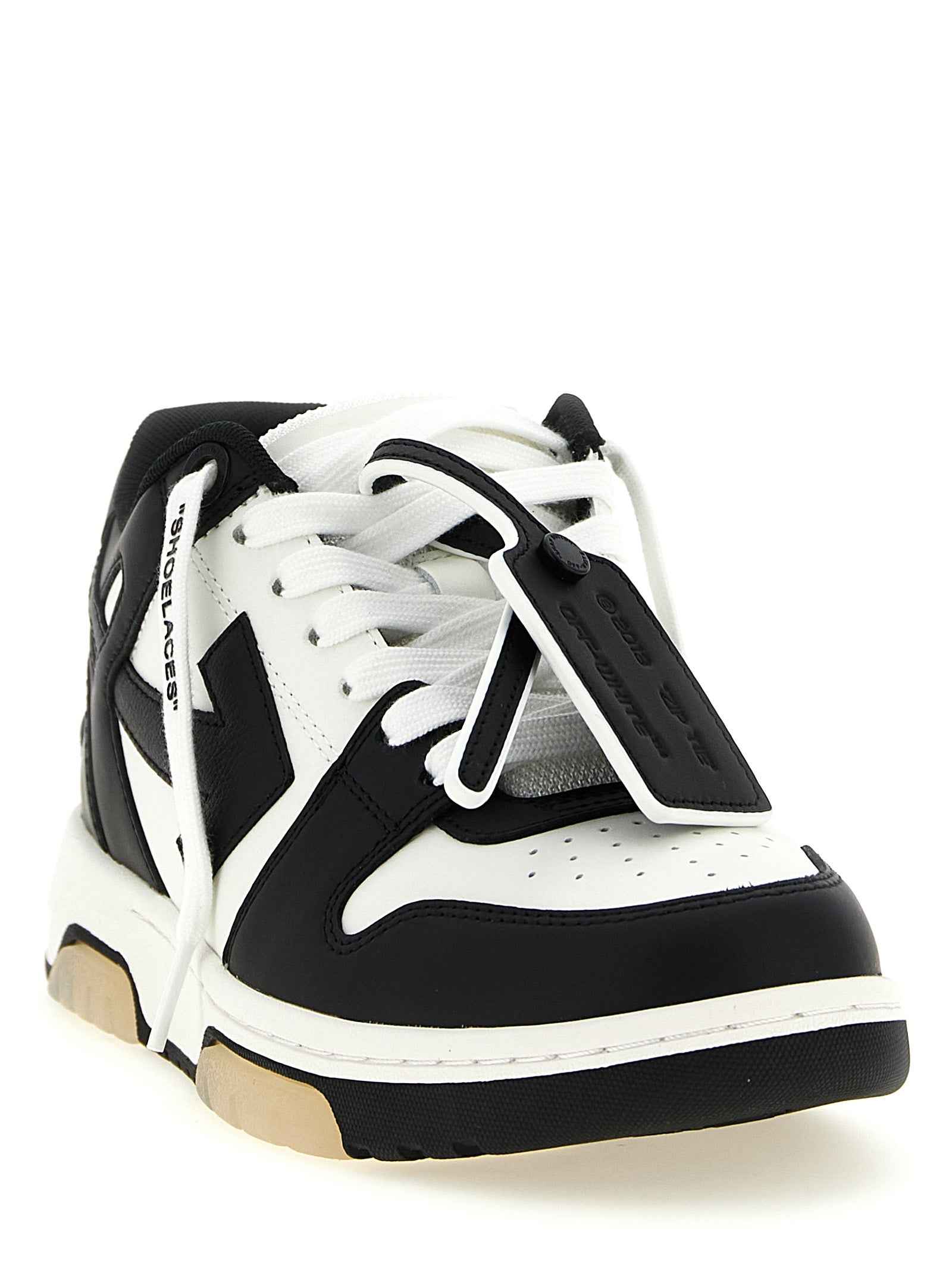 Off-White Bicolor Calfskin Low Top Sneakers