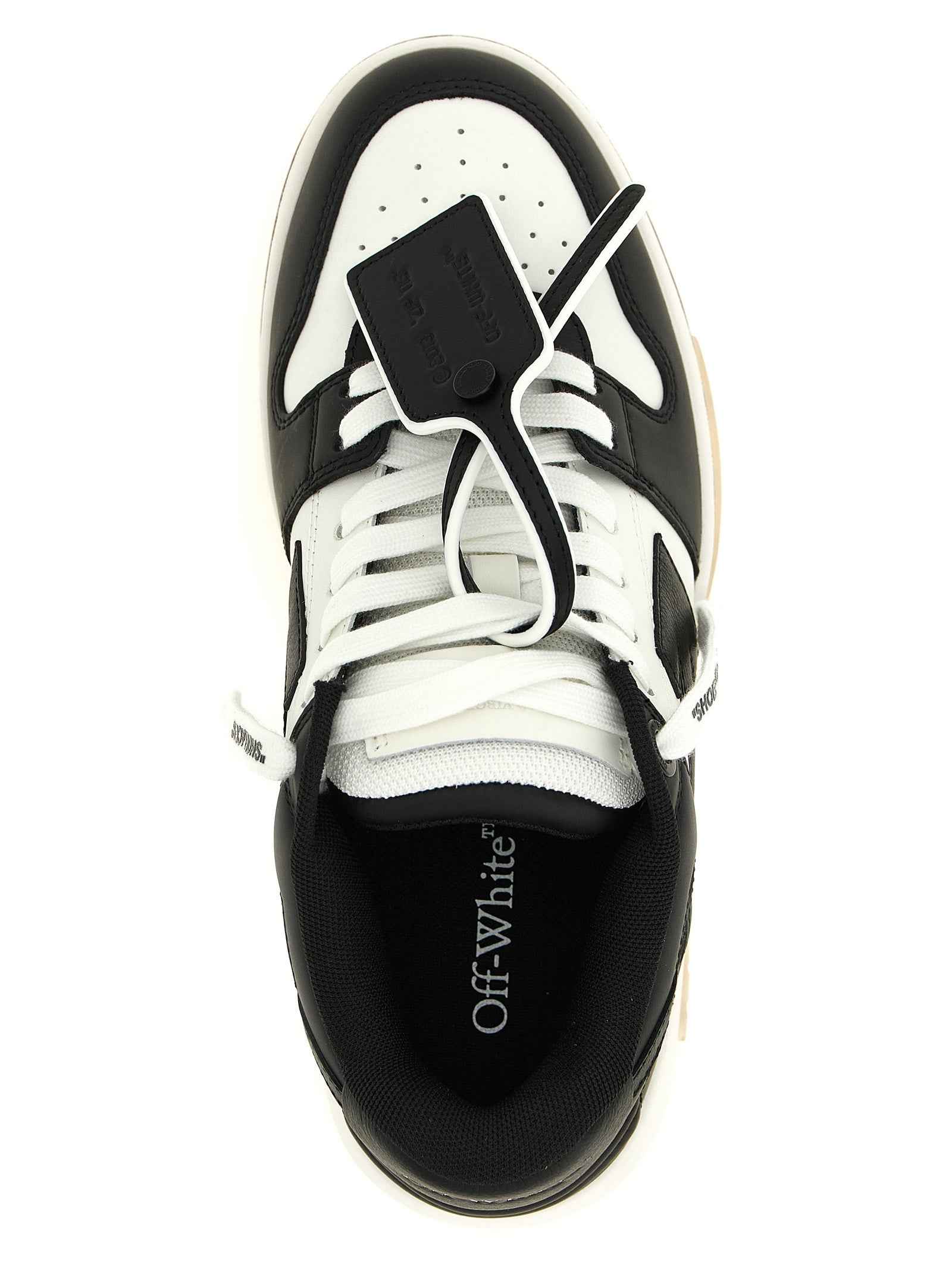 Off-White Bicolor Calfskin Low Top Sneakers