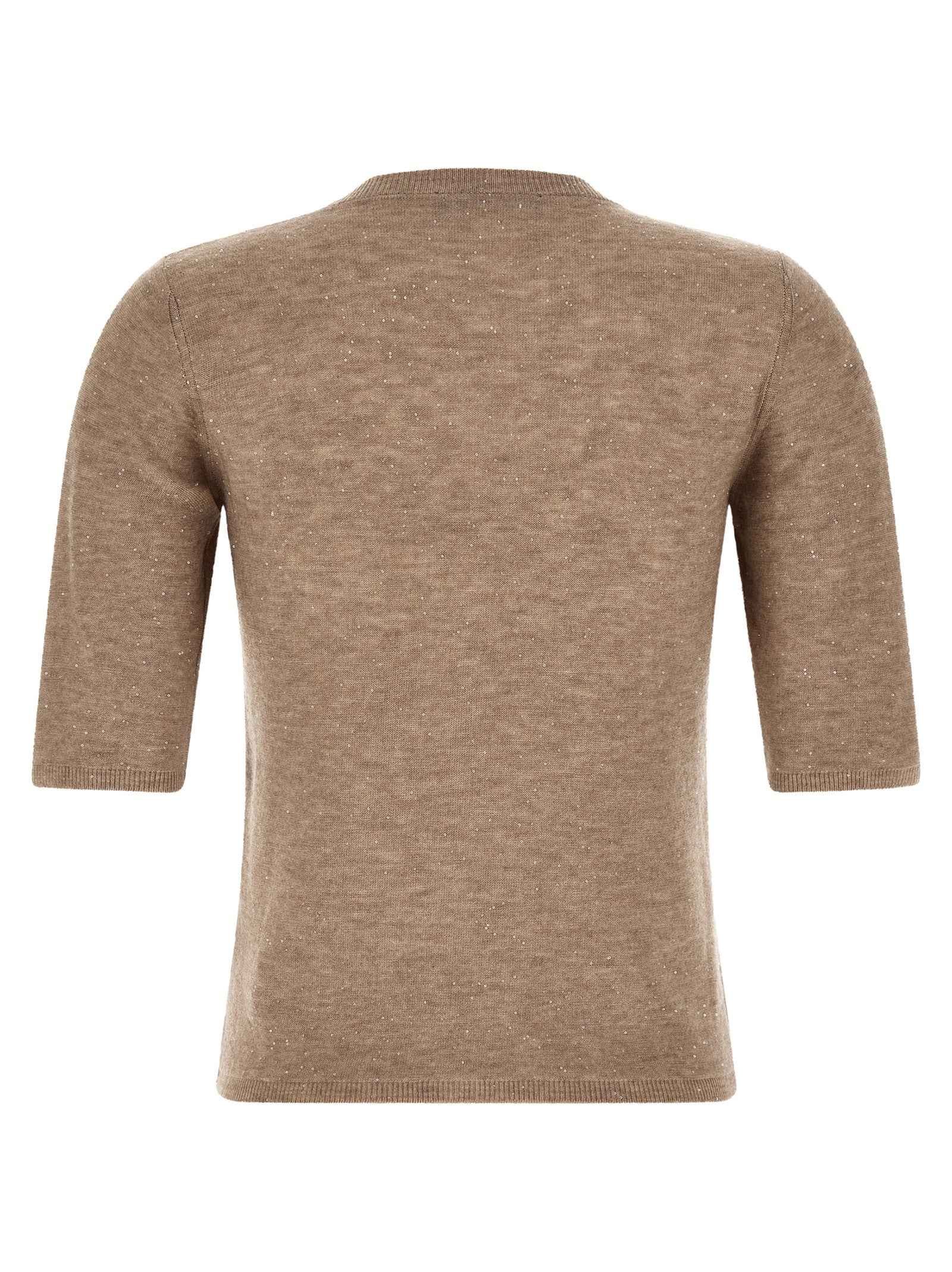 Fabiana Filippi Beige Wool T-Shirt