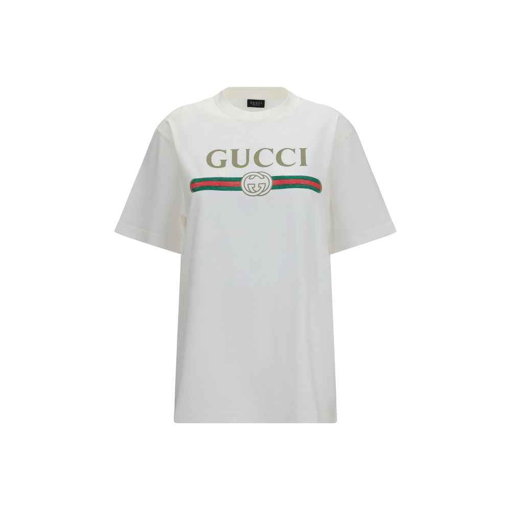 Gucci White Cotton T-Shirt