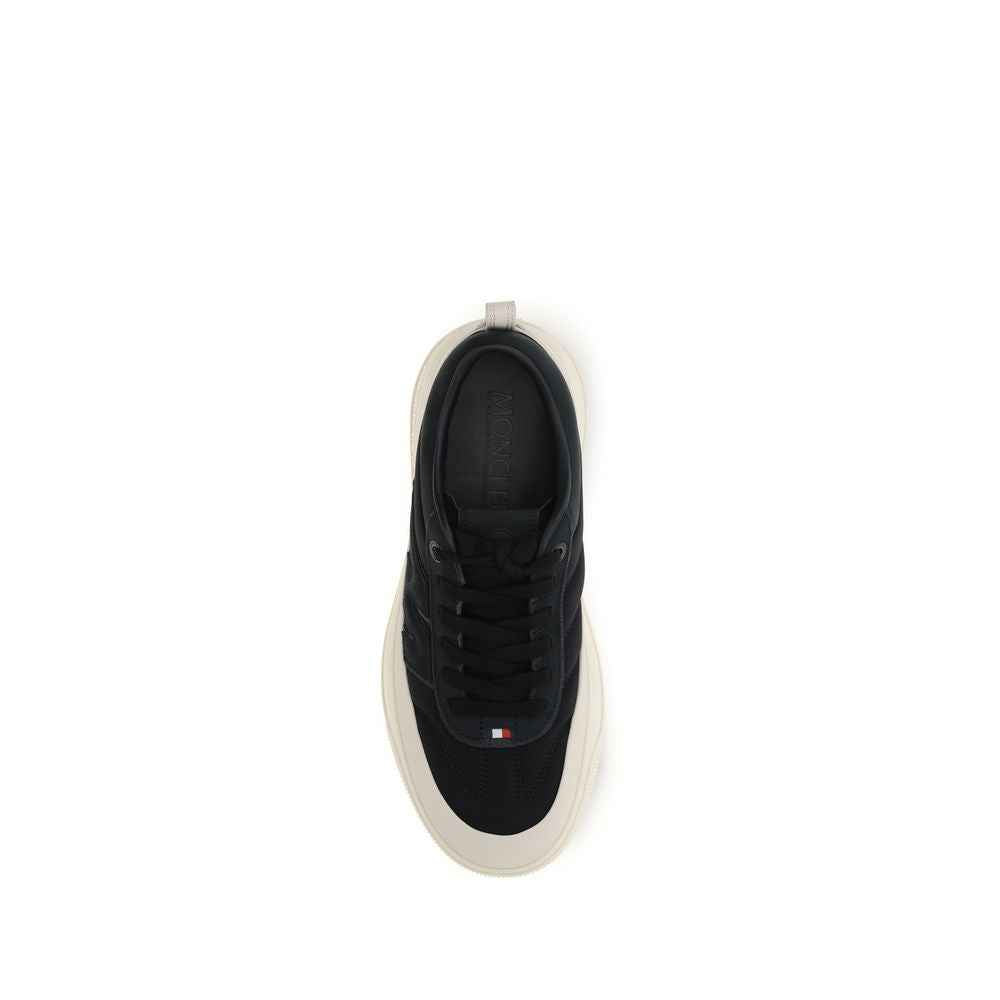 Moncler Black Calf Leather Bos Taurus Athletic Sneakers