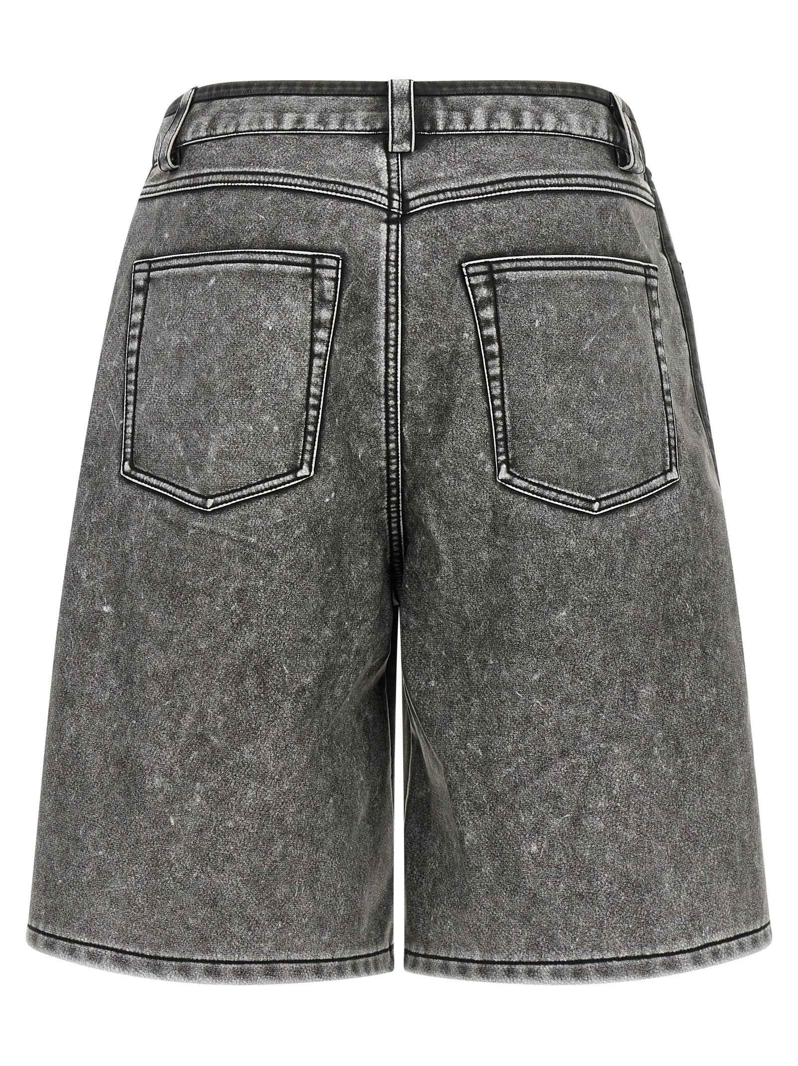 Diesel Gray Polyethylene Bermuda Shorts