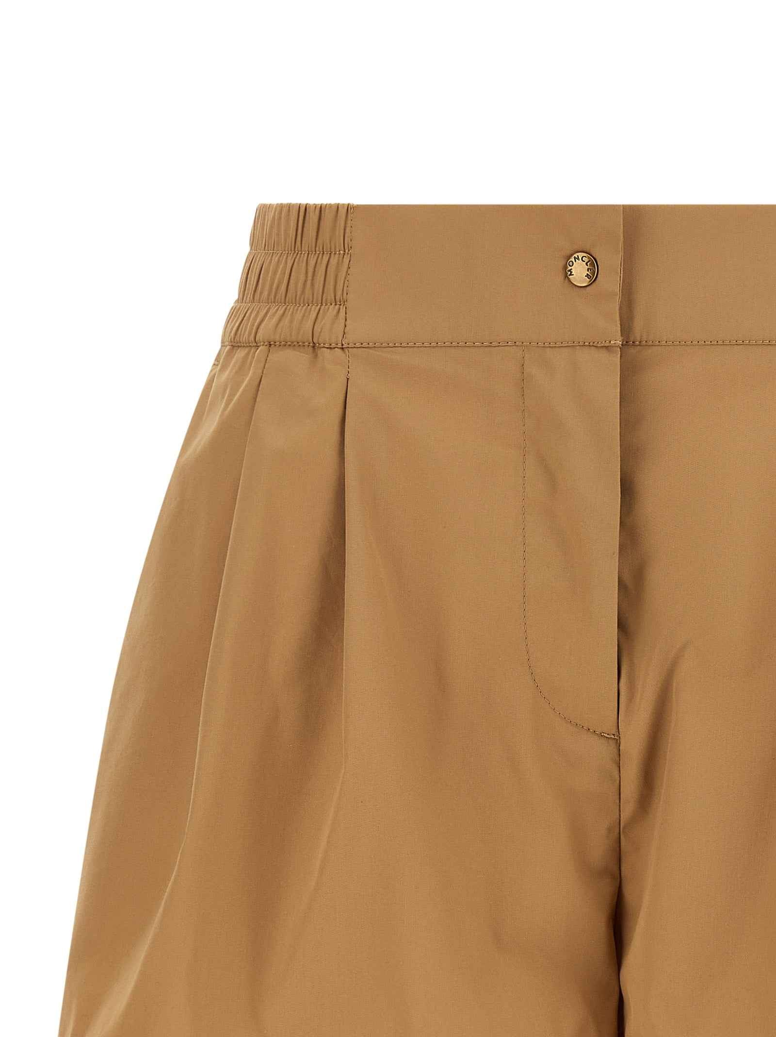 Moncler Beige Nylon Bermuda Shorts
