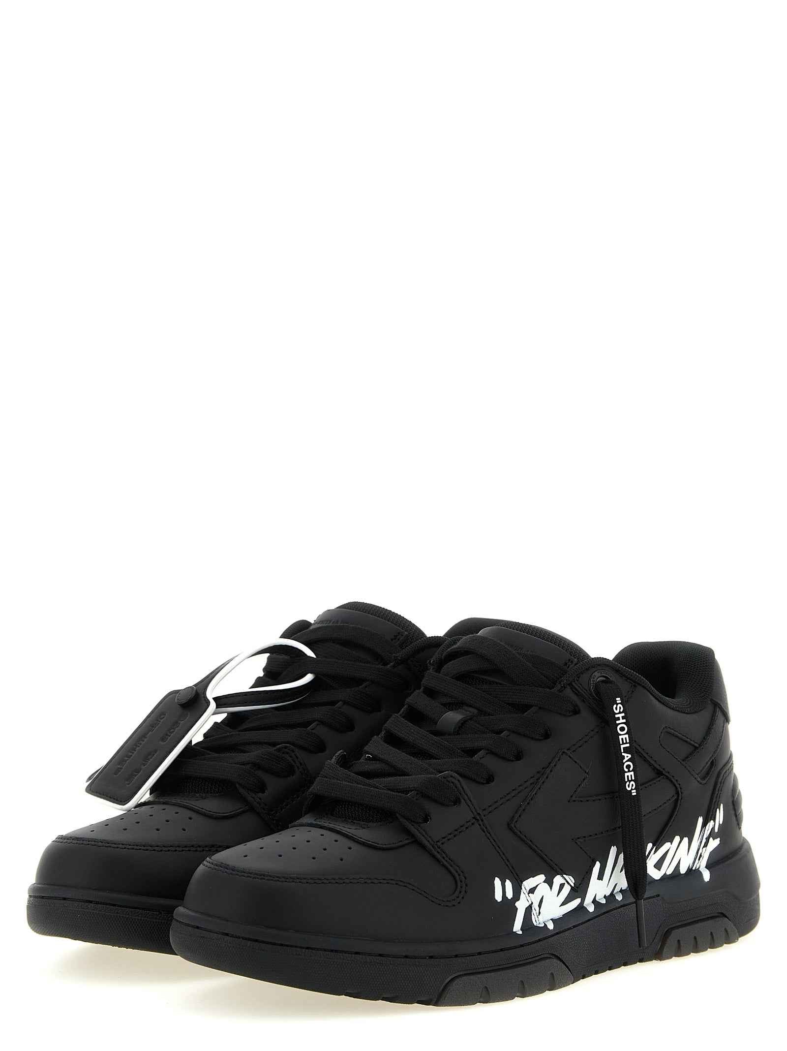 Off-White Bicolor Calfskin Low Top Sneakers