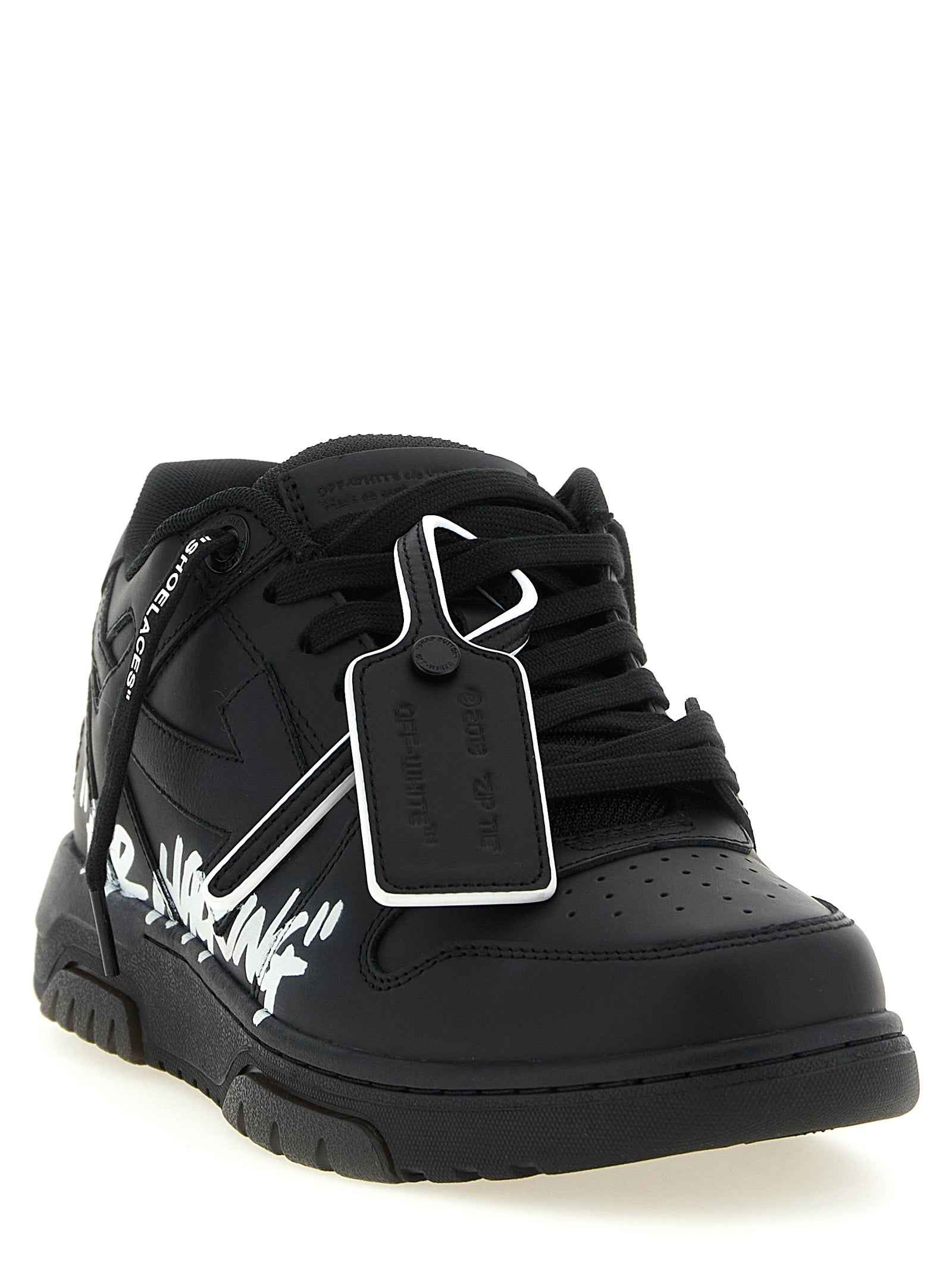 Off-White Bicolor Calfskin Low Top Sneakers