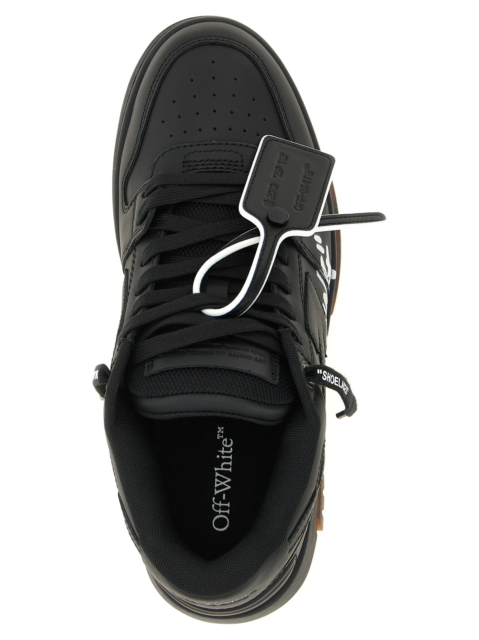 Off-White Bicolor Calfskin Low Top Sneakers