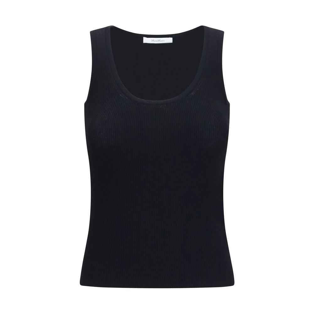 Max Mara Black Viscose Tank Tops