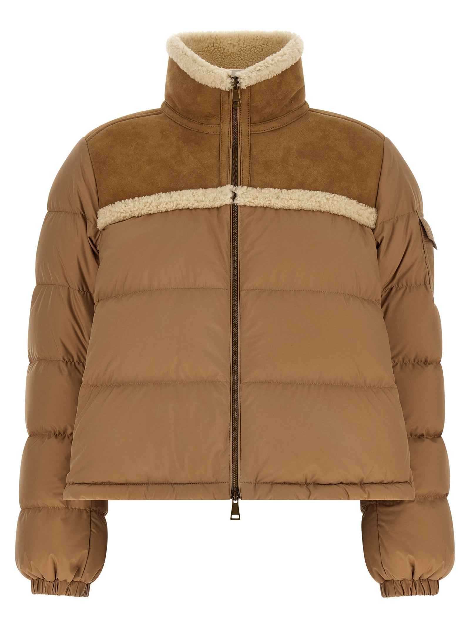 Moncler Beige Polyester Full-Length Jacket