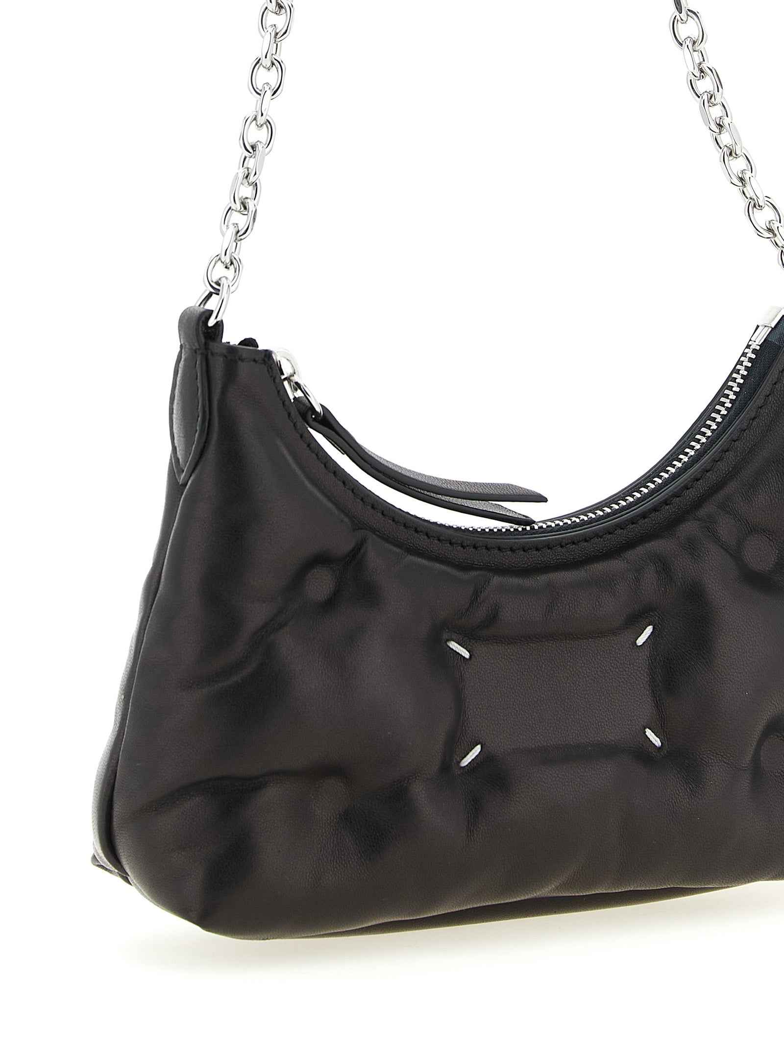Maison Margiela Black Lamb Leather Crossbody Bag