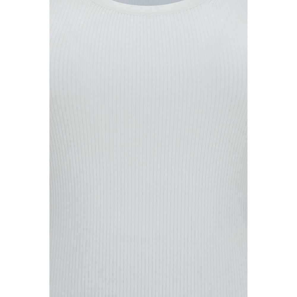 Max Mara White Viscose Tank Tops