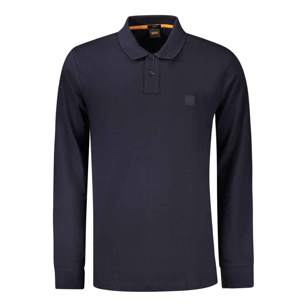 Hugo Boss Blue Cotton Men's Polo