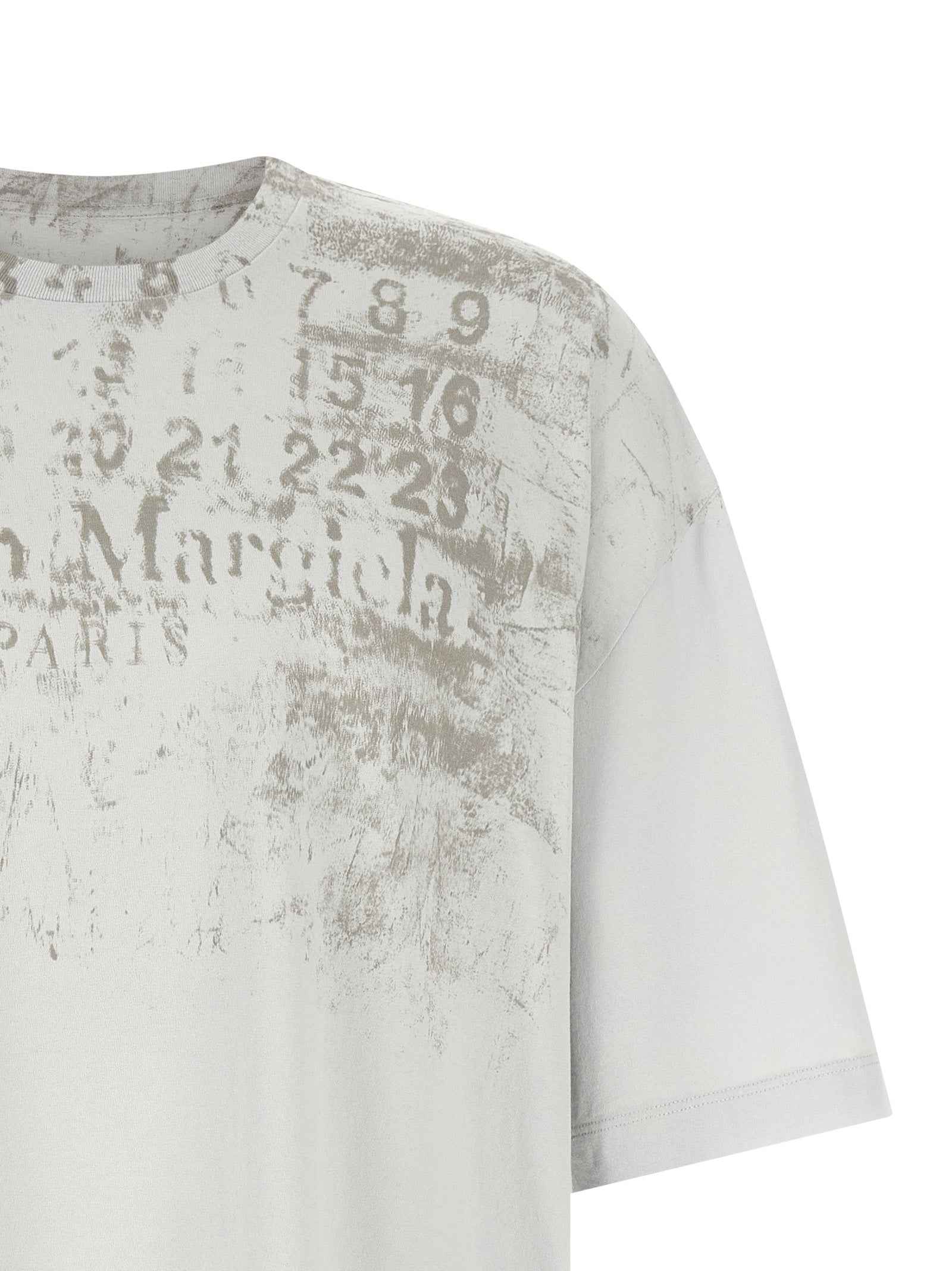 Maison Margiela Gray Cotton T-Shirt