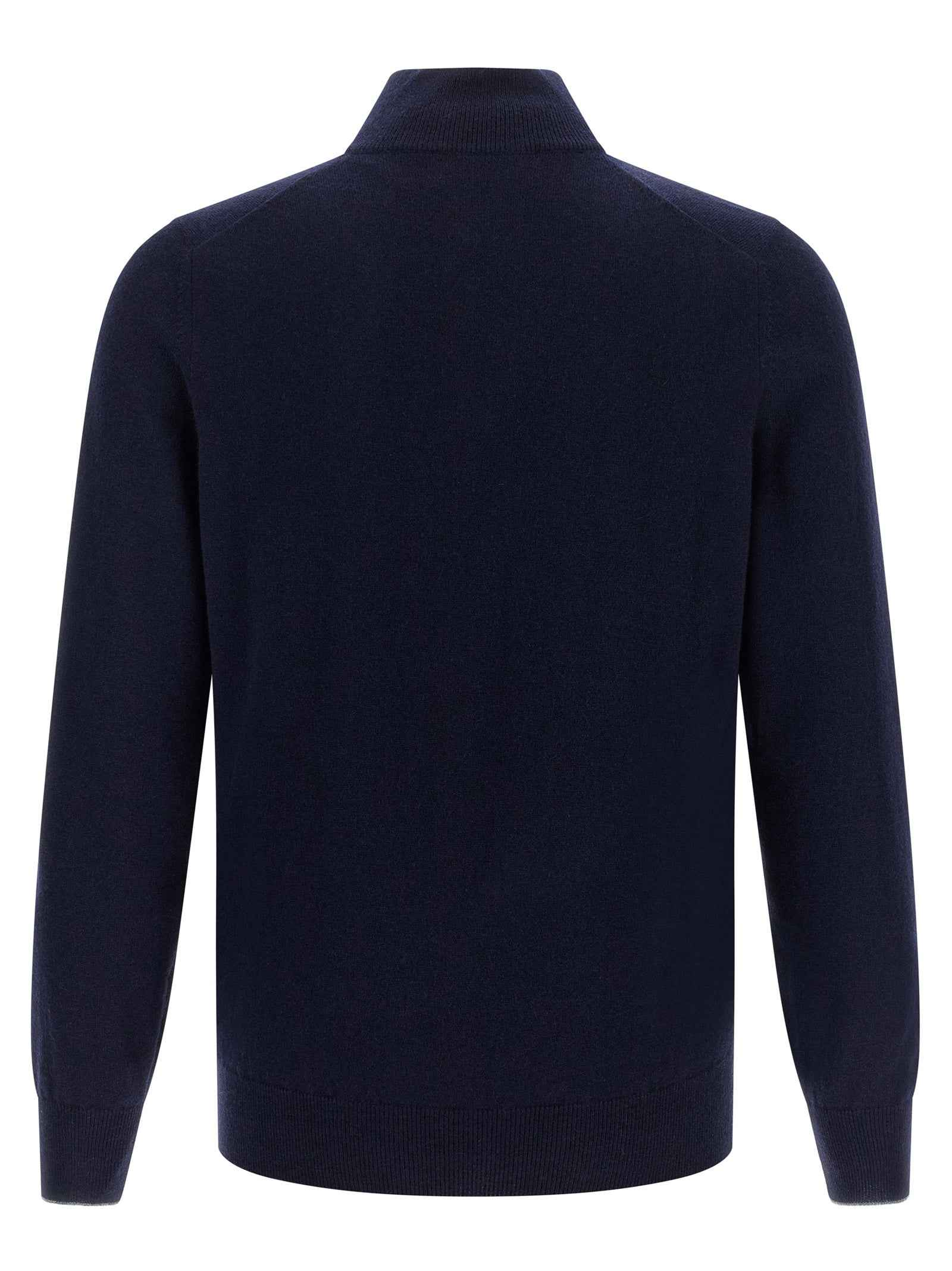 Brunello Cucinelli Blue Cashmere Cardigan