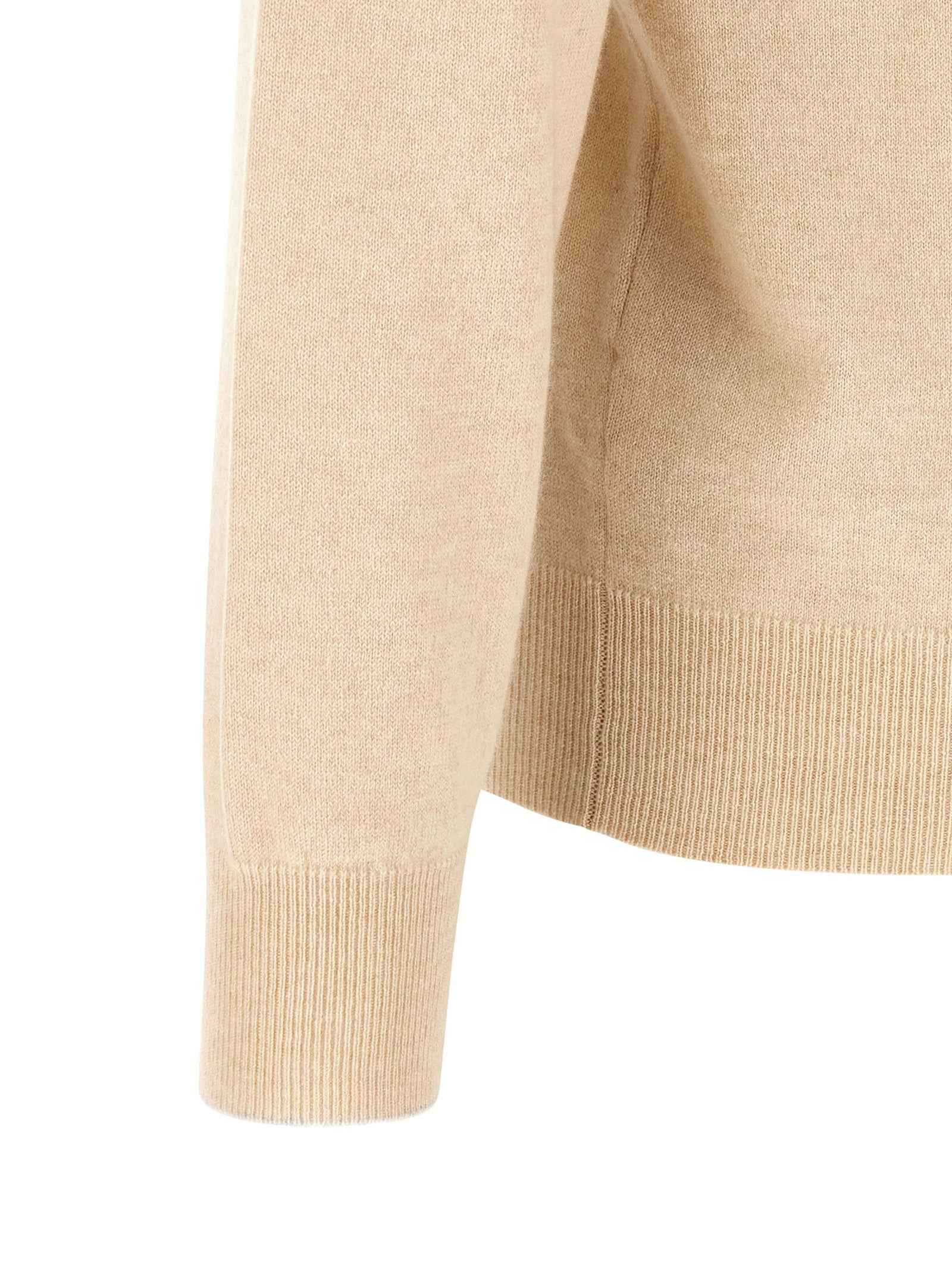 Brunello Cucinelli Beige Cashmere Polo Shirt