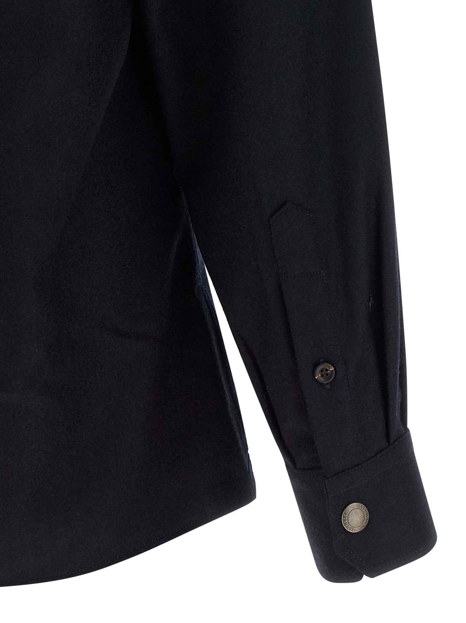 Brunello Cucinelli Blue Virgin Wool Blouse