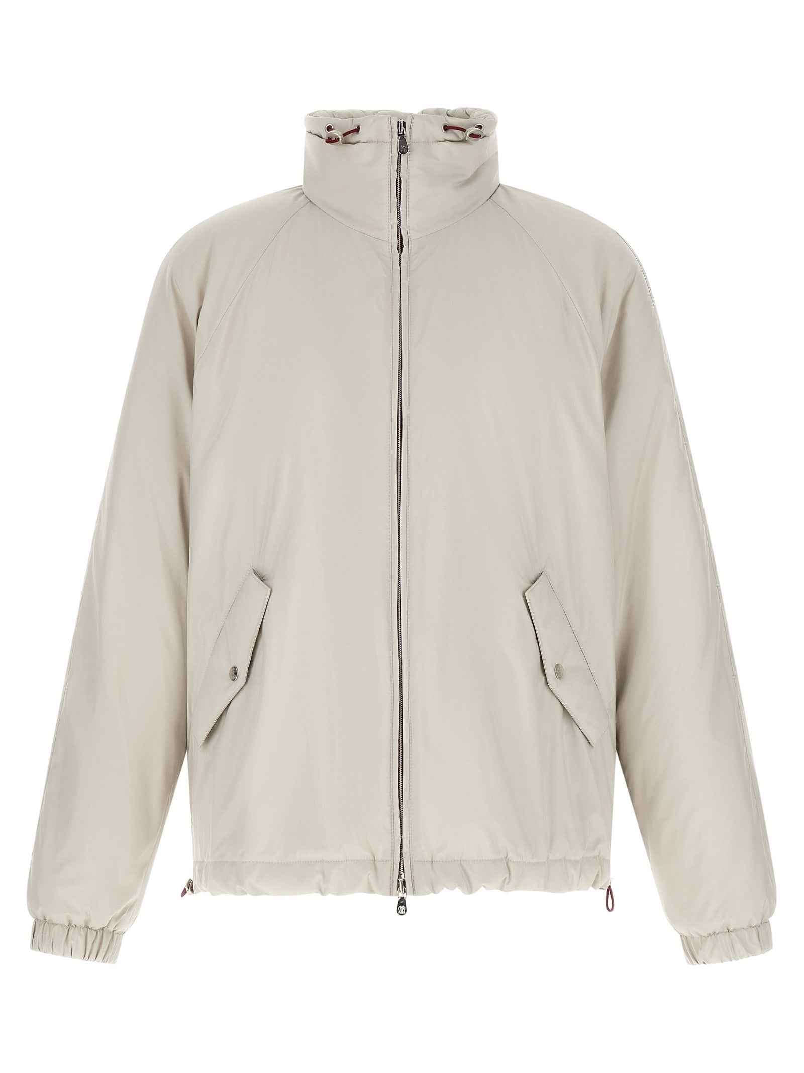 Brunello Cucinelli White Polyester Shell Jacket