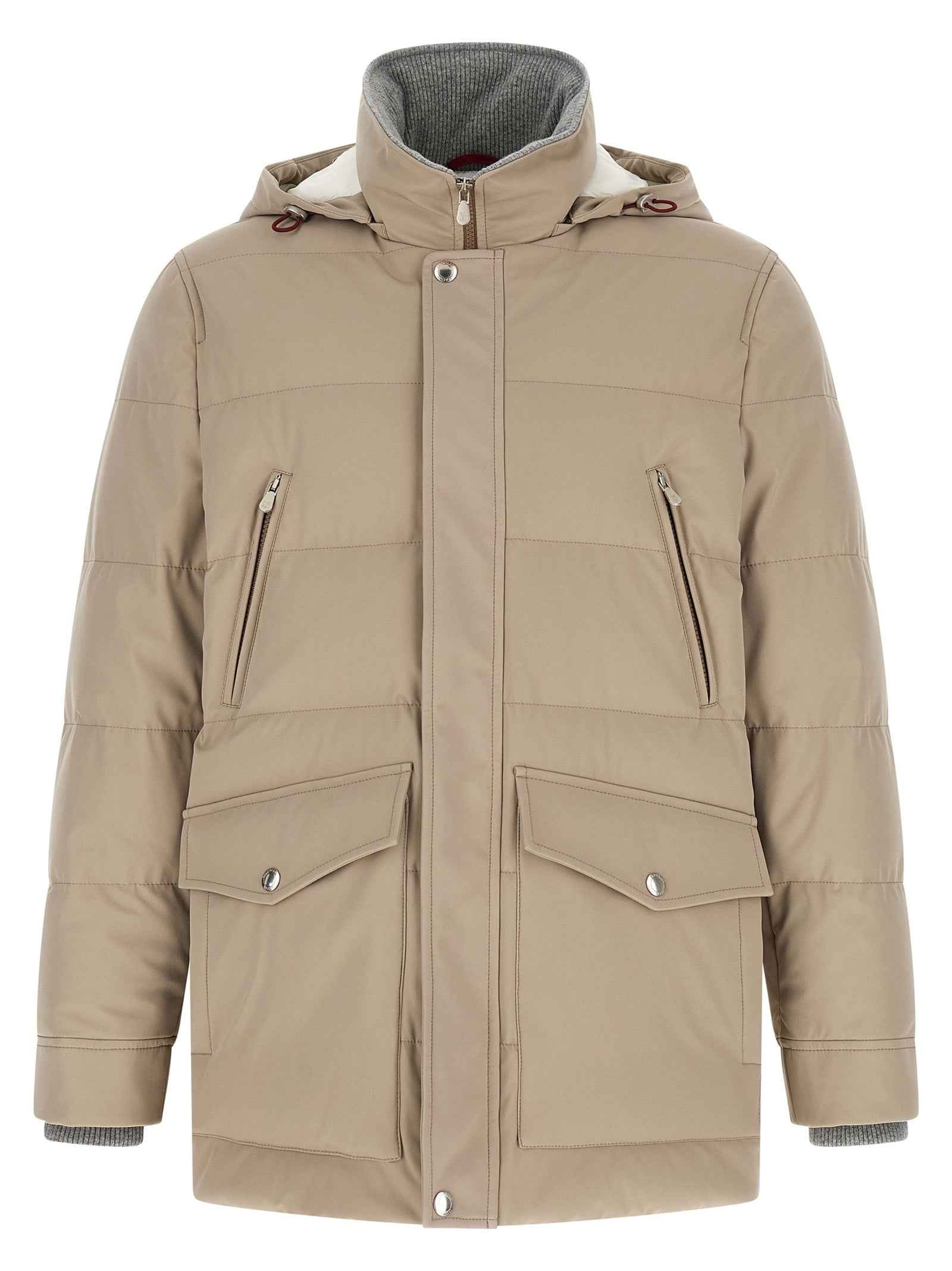 Brunello Cucinelli Beige Polyamide Parka