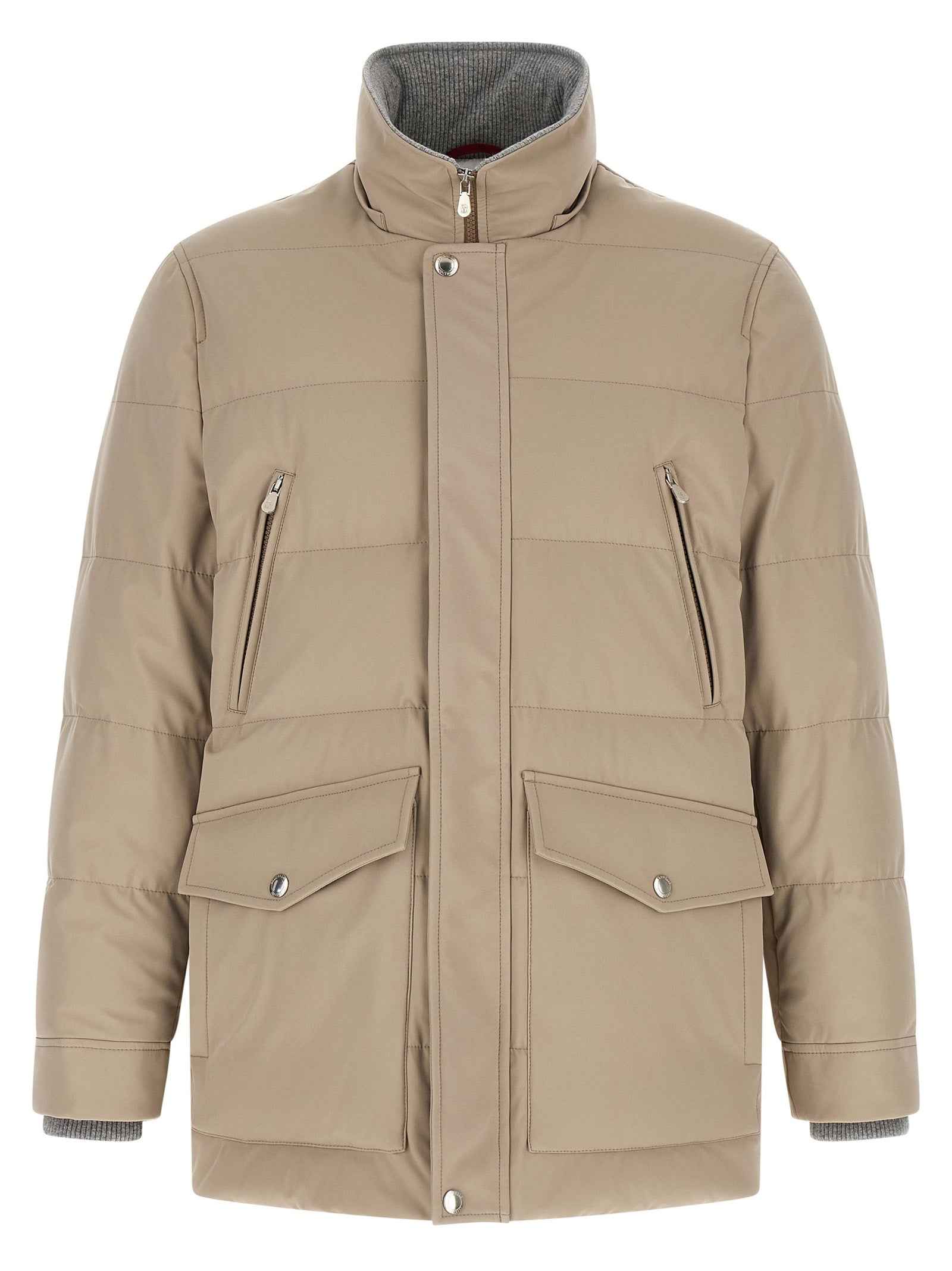 Brunello Cucinelli Beige Polyamide Parka