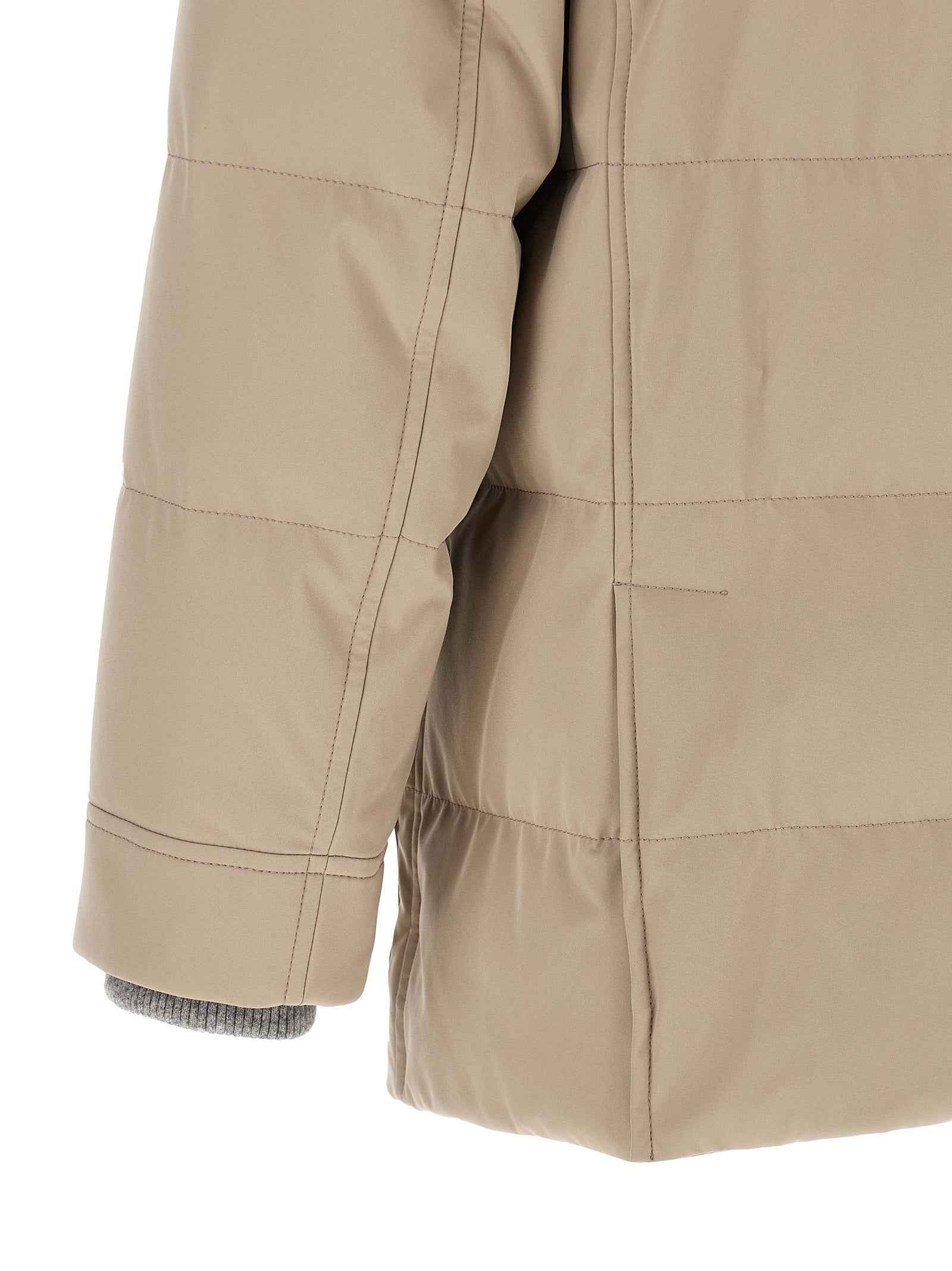 Brunello Cucinelli Beige Polyamide Parka