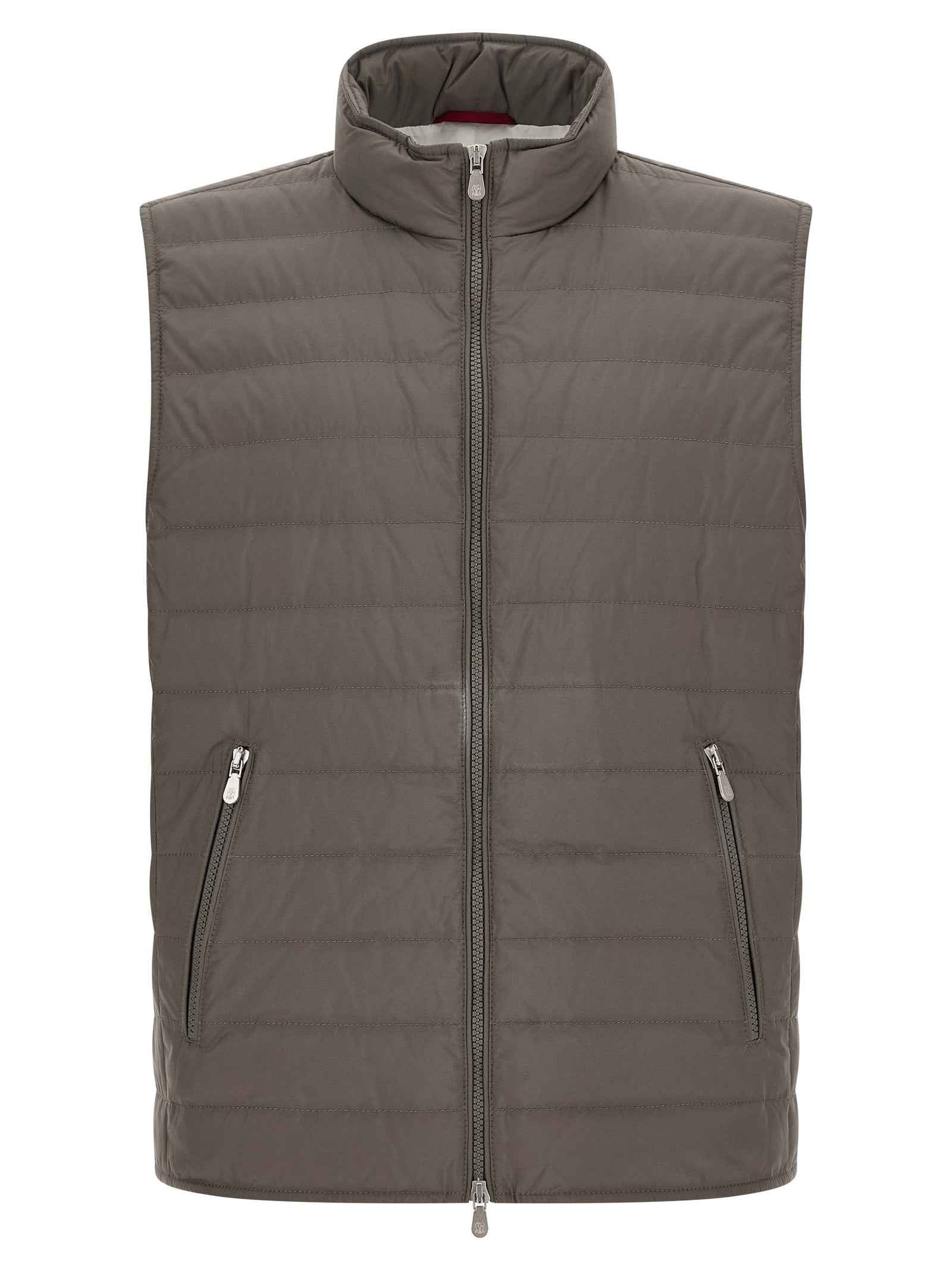 Brunello Cucinelli Bicolor Polyester Sleeveless Jacket