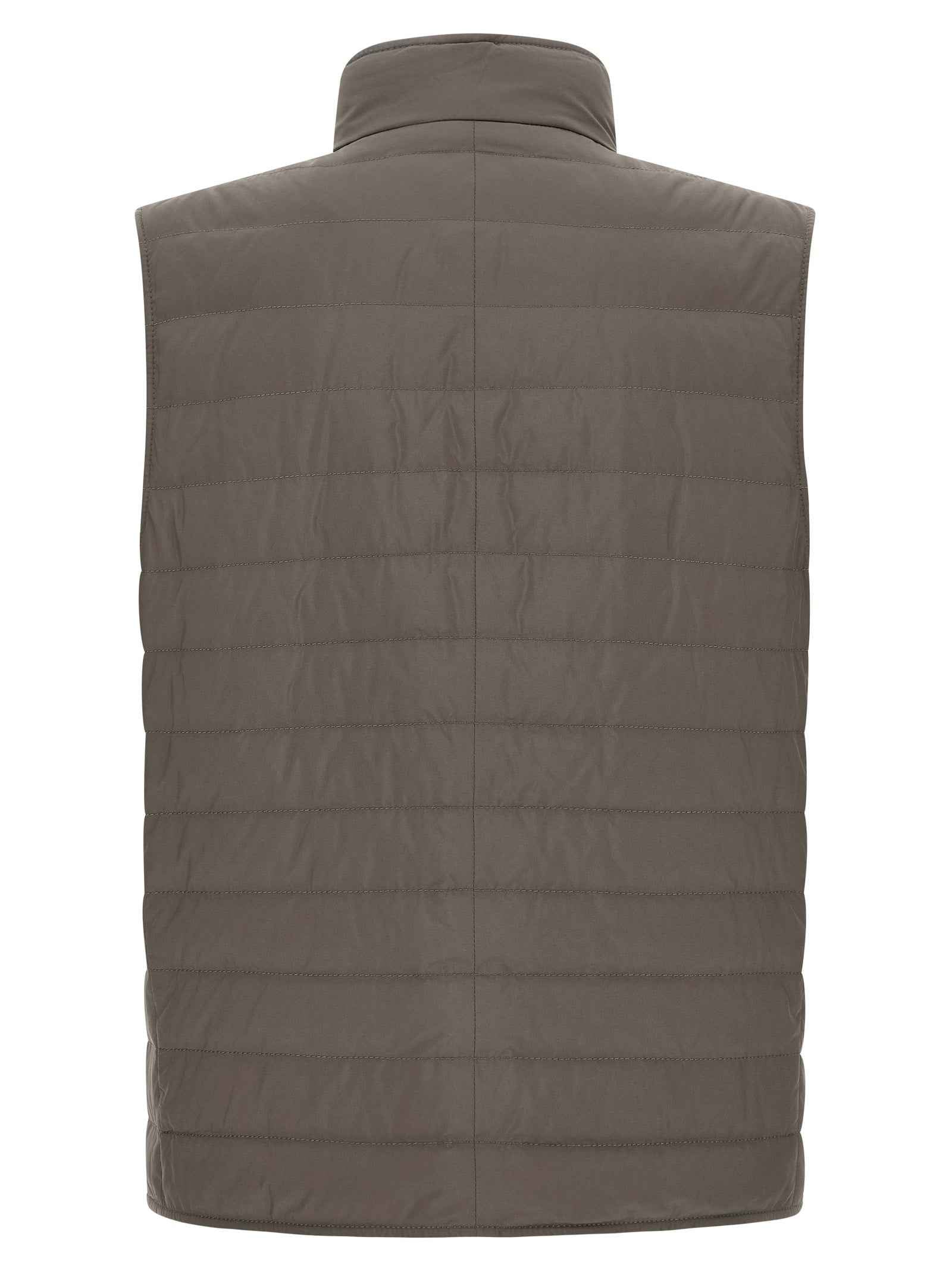 Brunello Cucinelli Bicolor Polyester Sleeveless Jacket