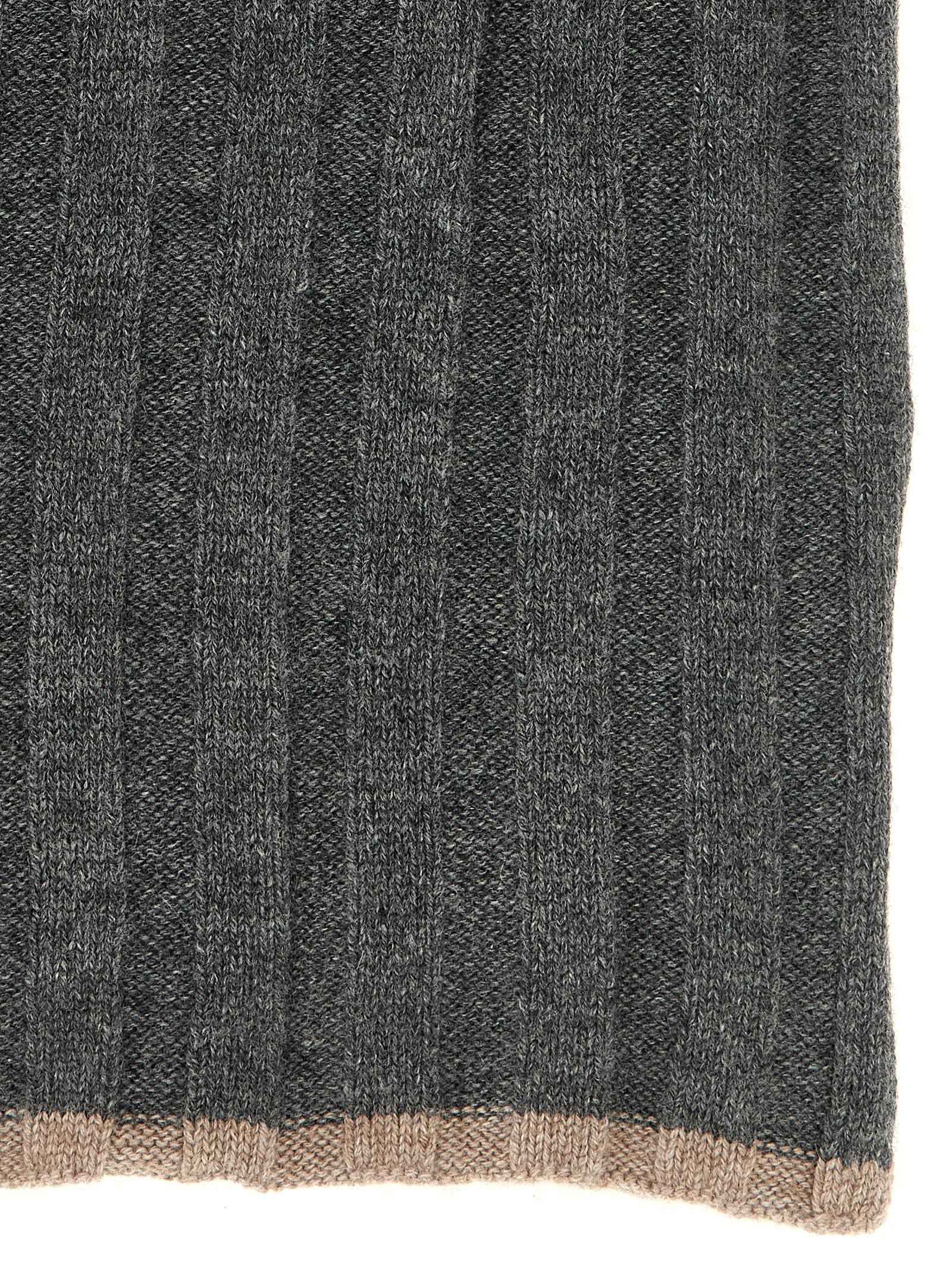 Brunello Cucinelli Gray Cashmere Scarf