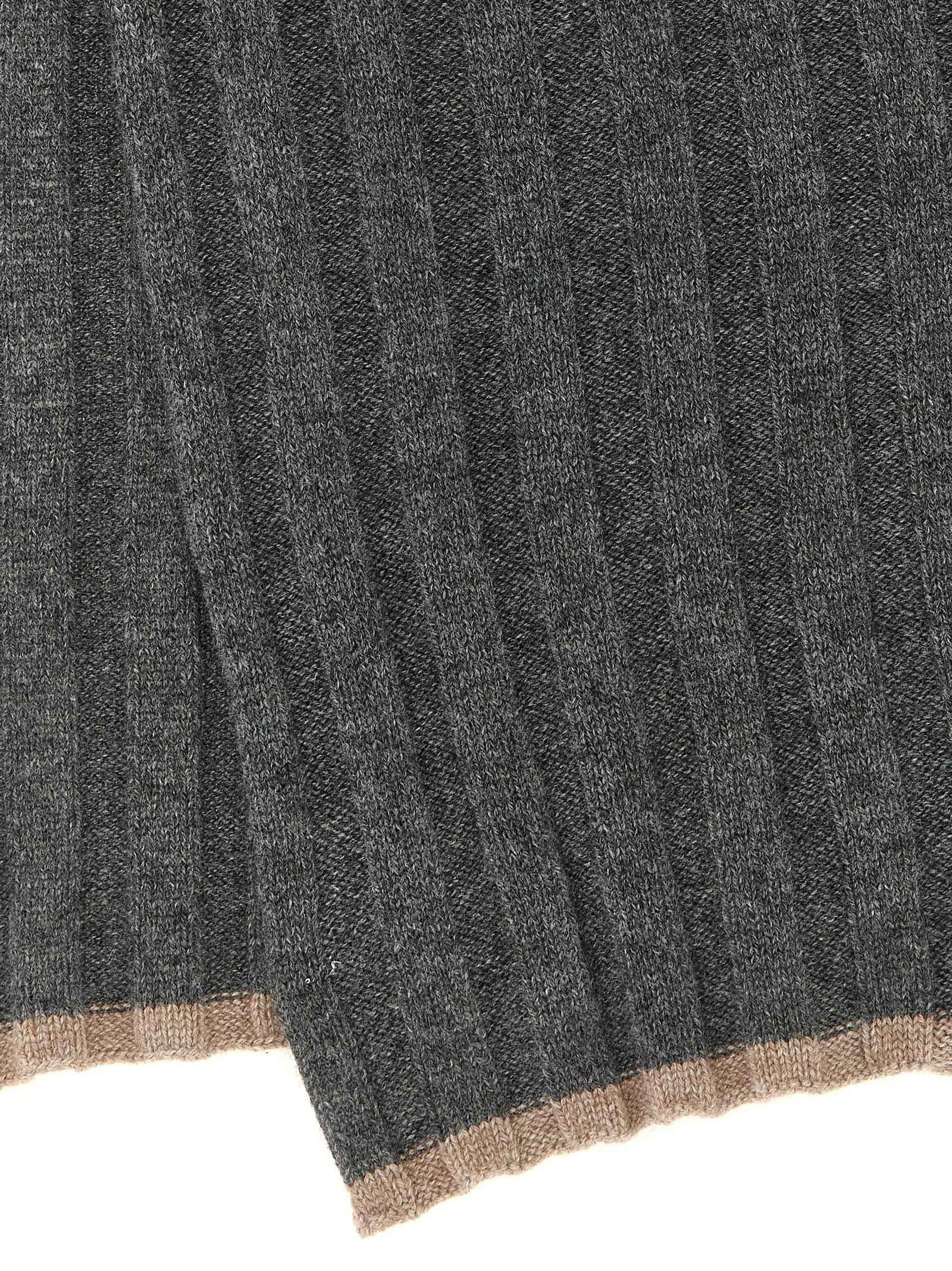 Brunello Cucinelli Gray Cashmere Scarf