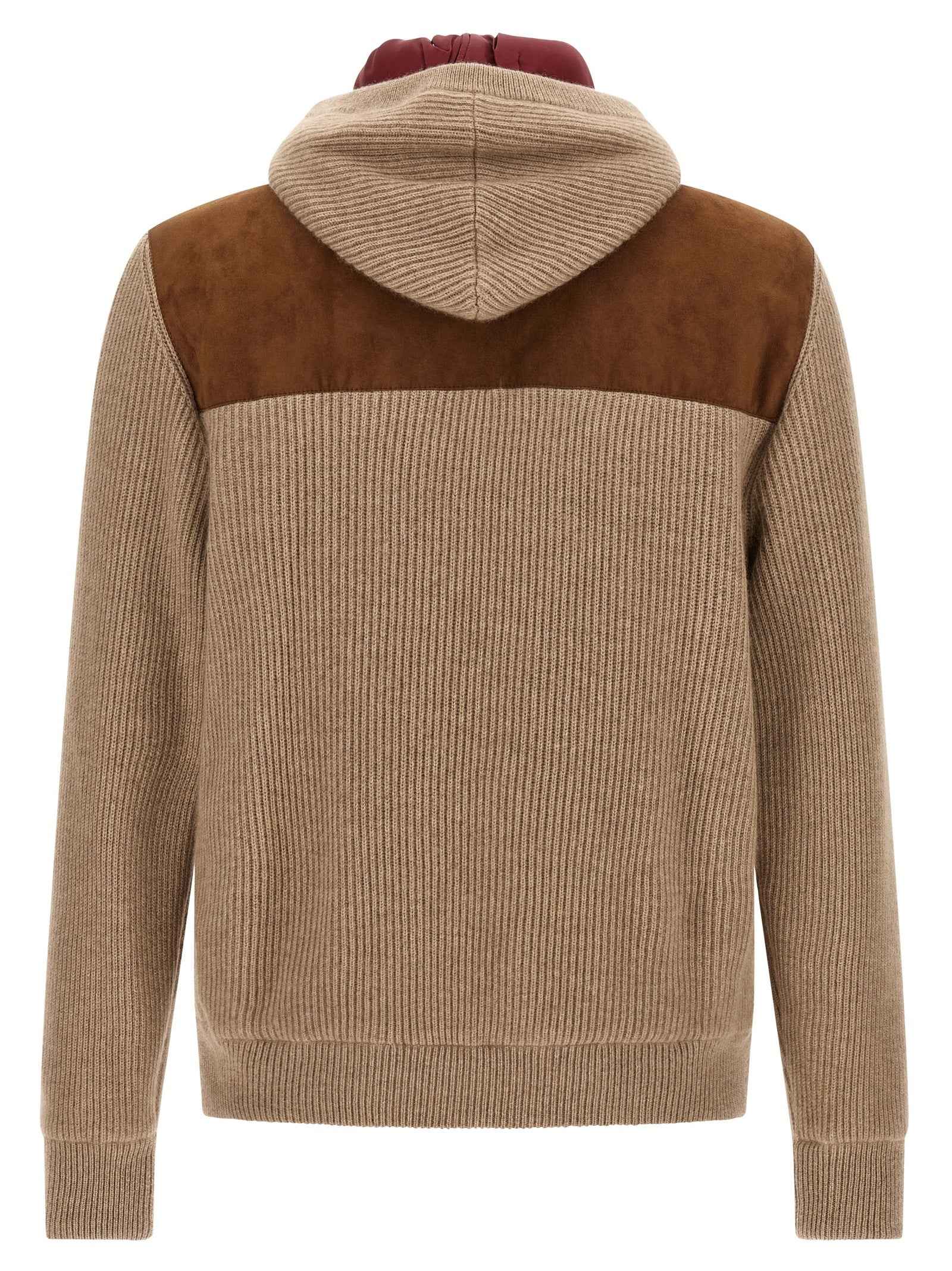 Brunello Cucinelli Brown Lamb Leather Bomber