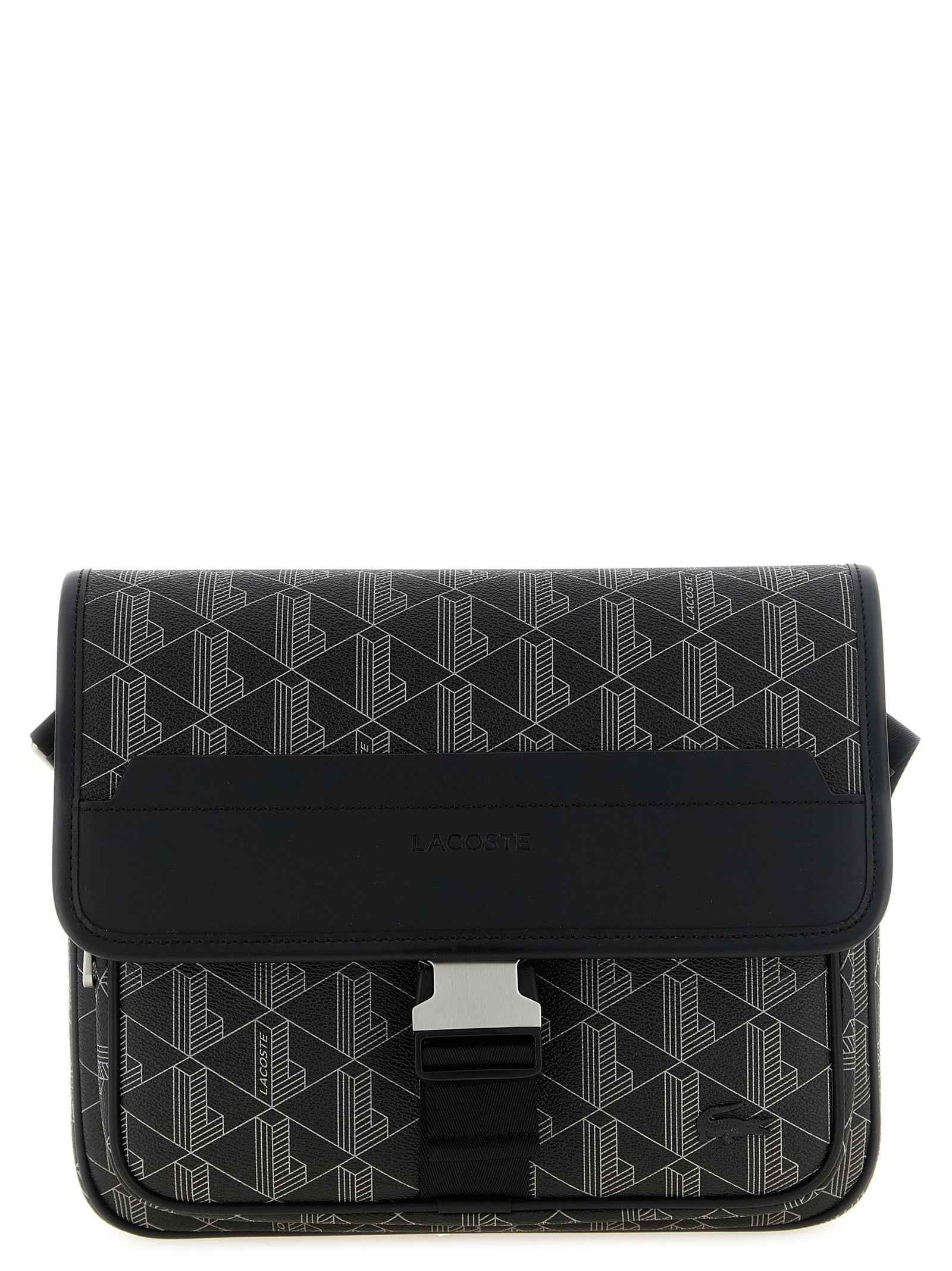 Lacoste Black Pvc Crossbody Bag
