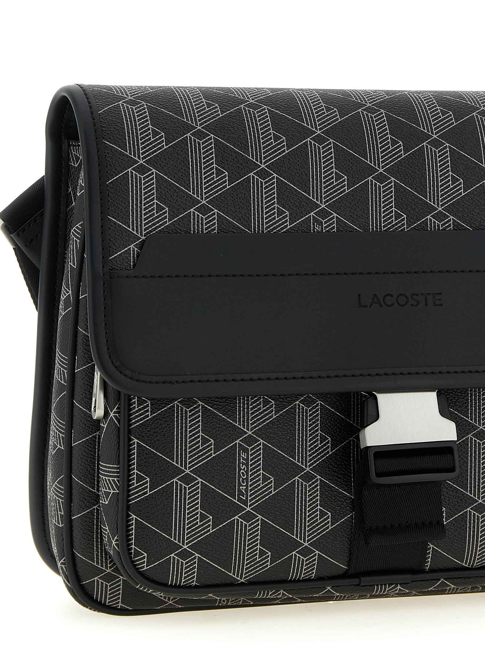 Lacoste Black Pvc Crossbody Bag