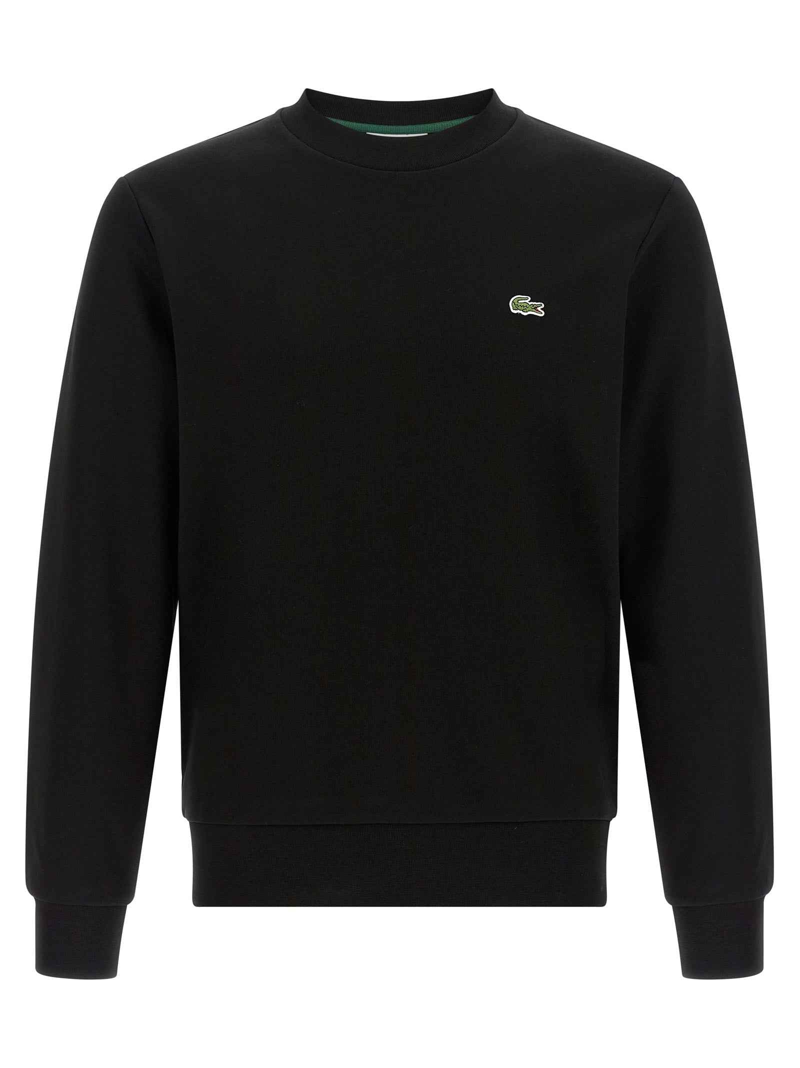 Lacoste Black Cotton Sweatshirt