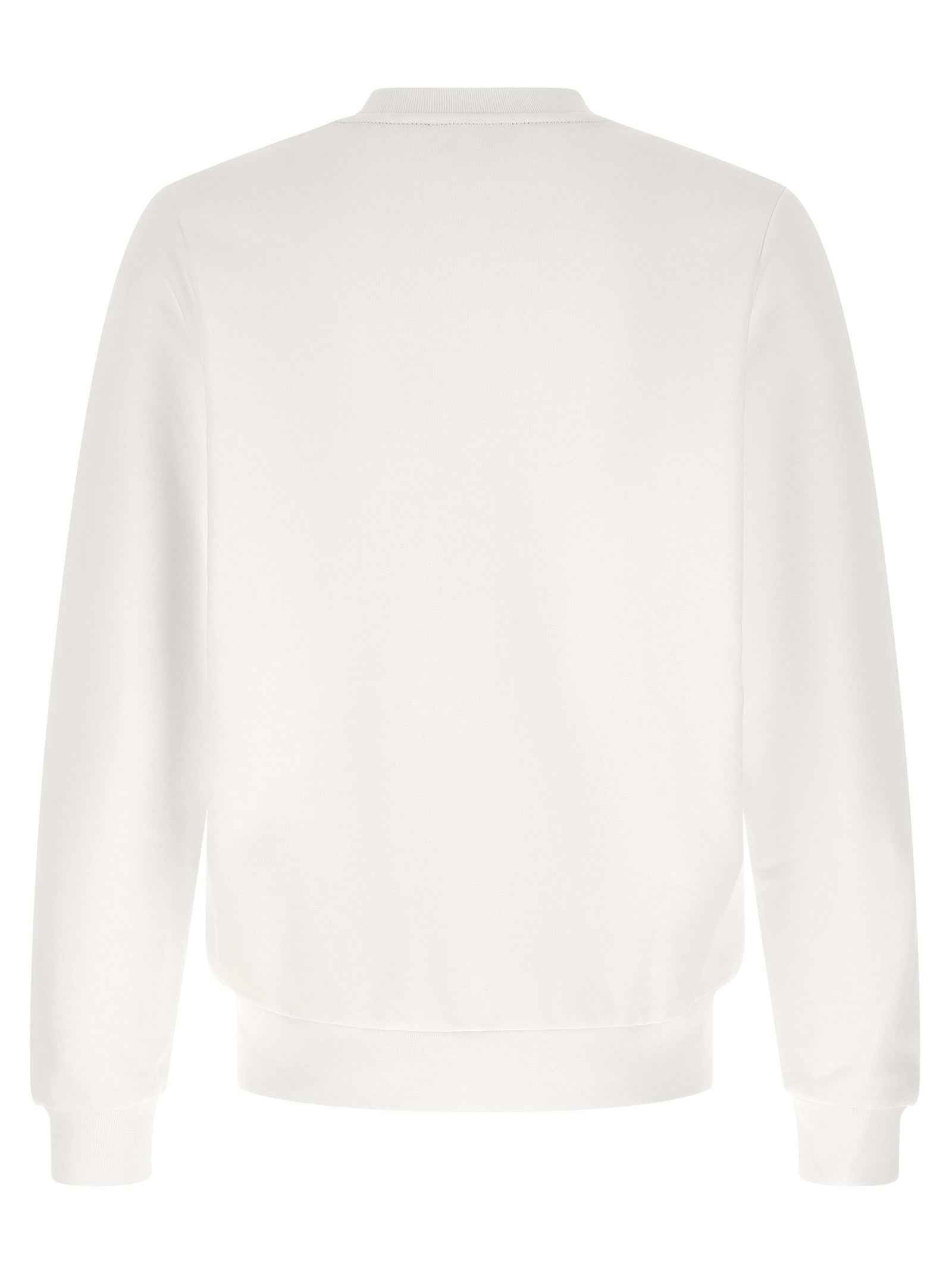 Lacoste White Cotton Sweatshirt