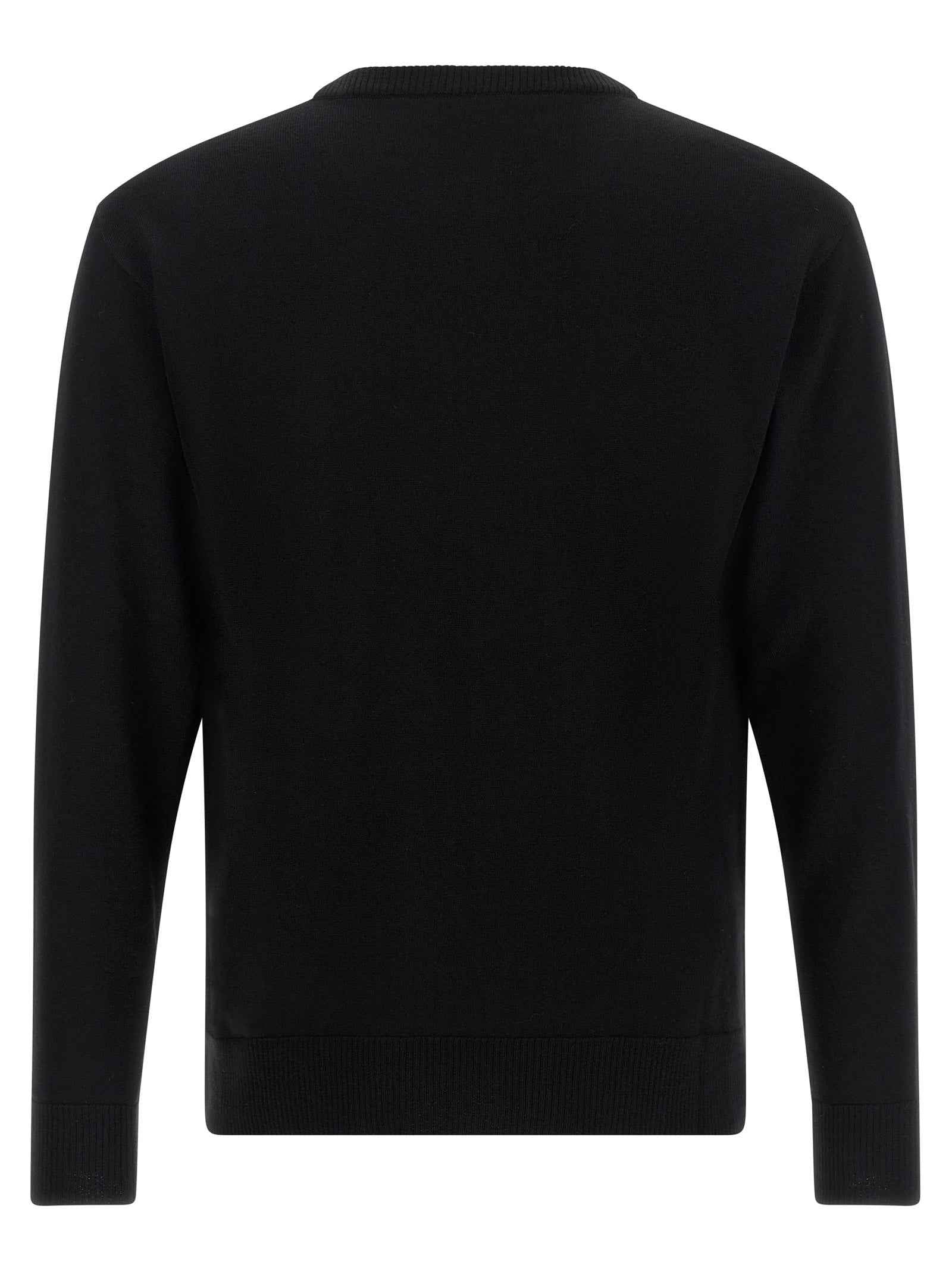 Moschino Black Virgin Wool Cardigan