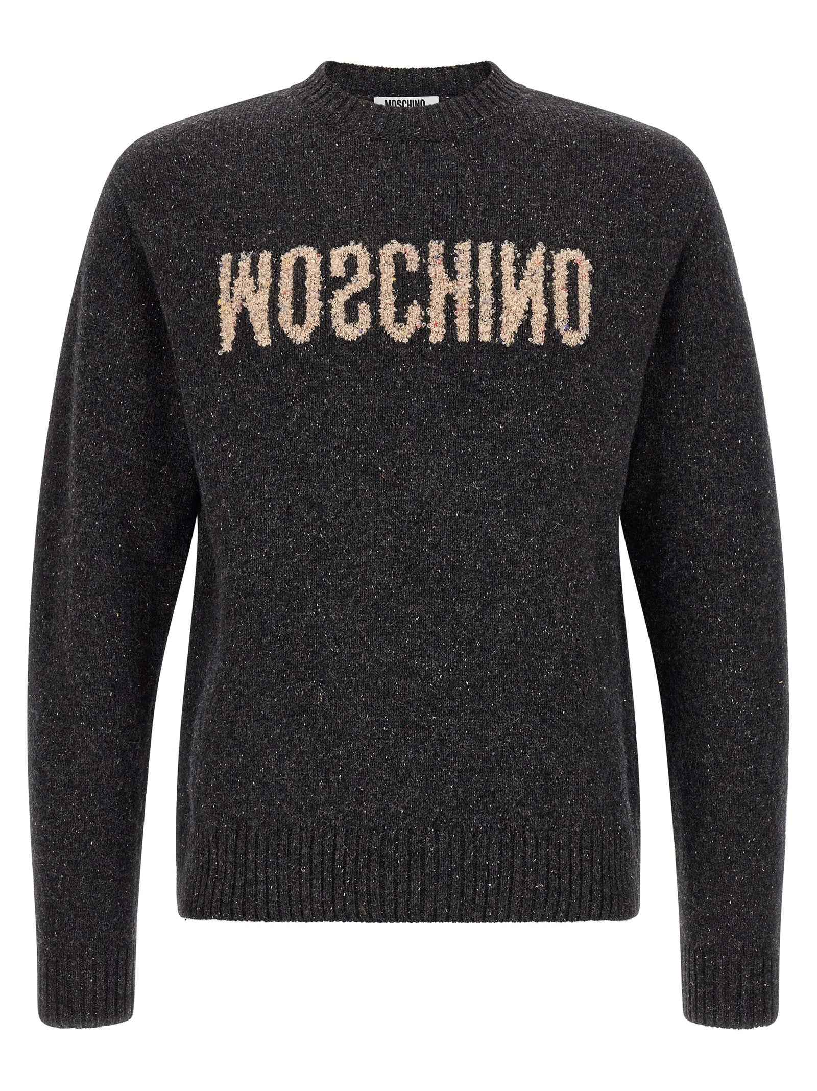 Moschino Gray Wool Cardigan