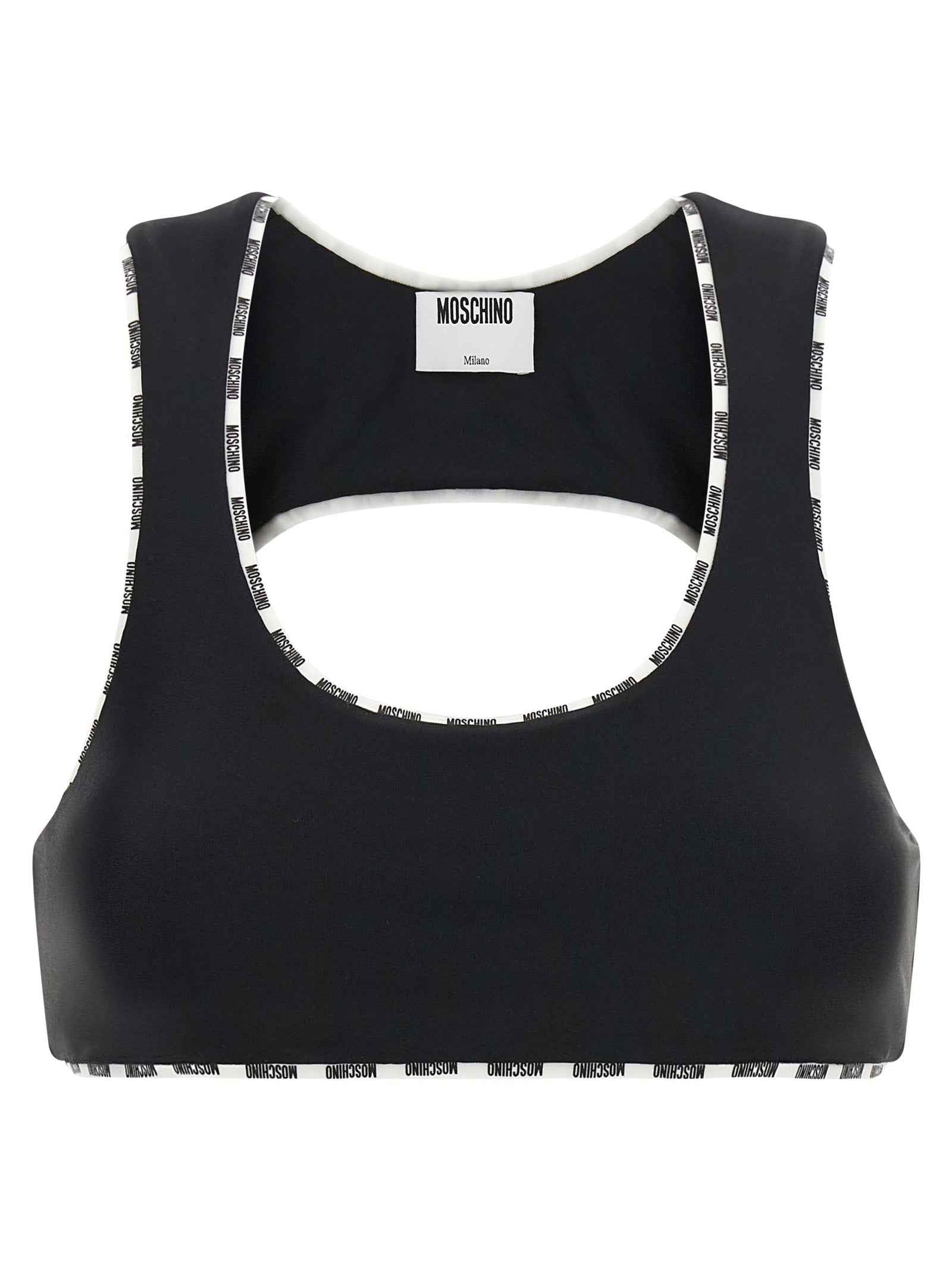 Moschino Bicolor Polyamide Sport Bra