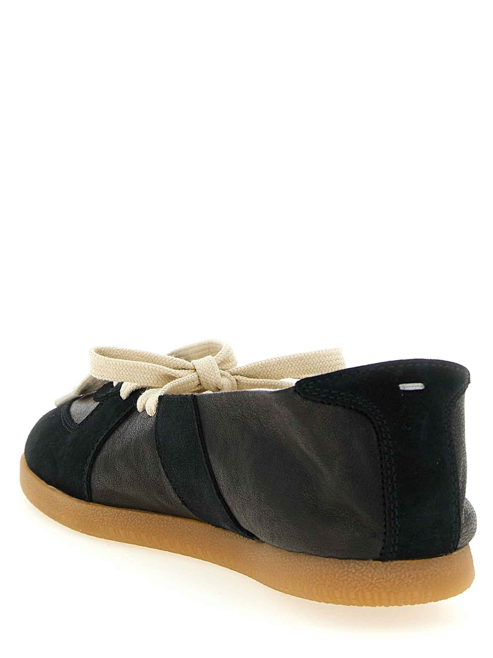 Maison Margiela Black Lamb Leather Ballet Flats