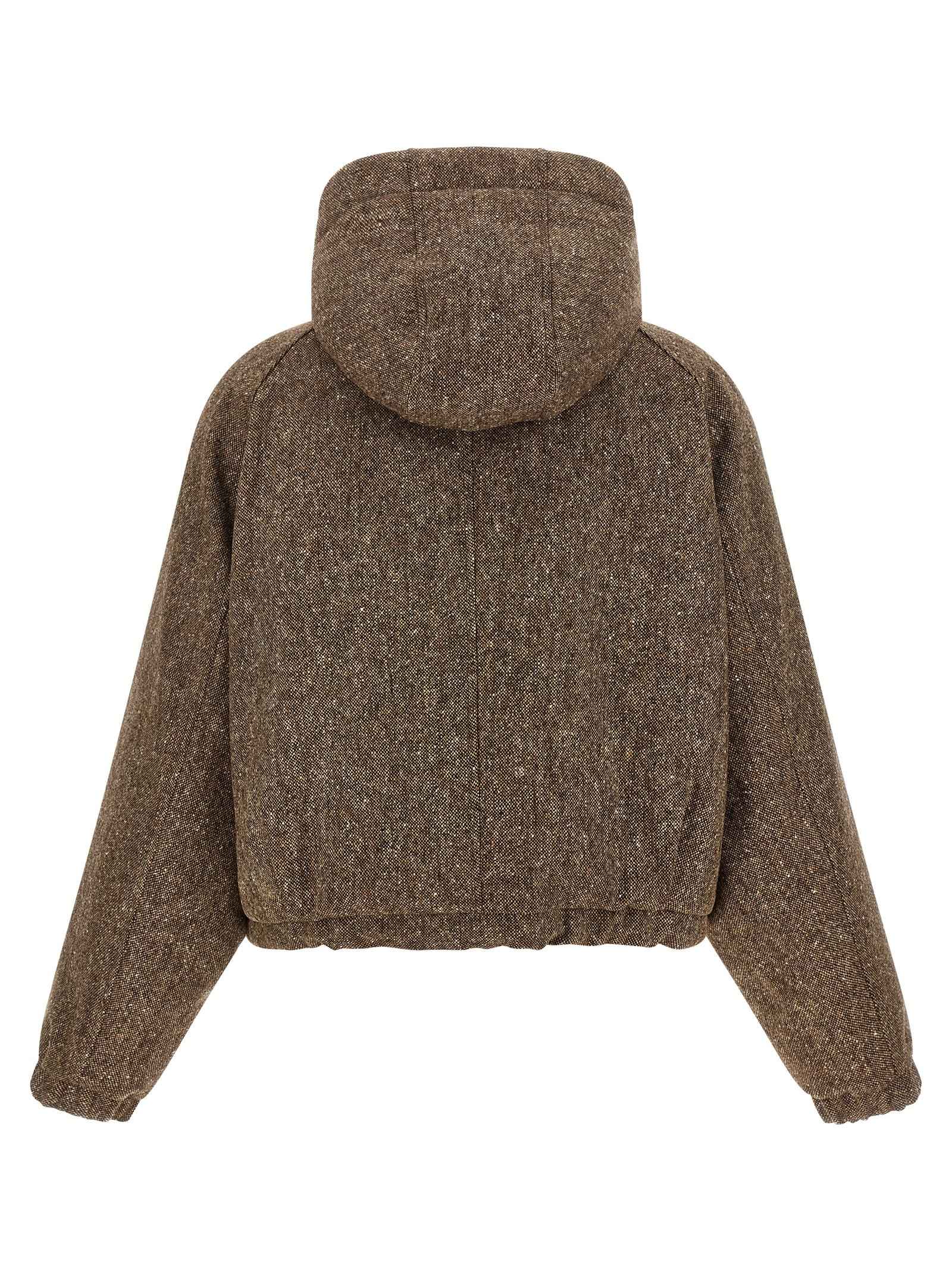 Brunello Cucinelli Brown Virgin Wool Full-Length Jacket