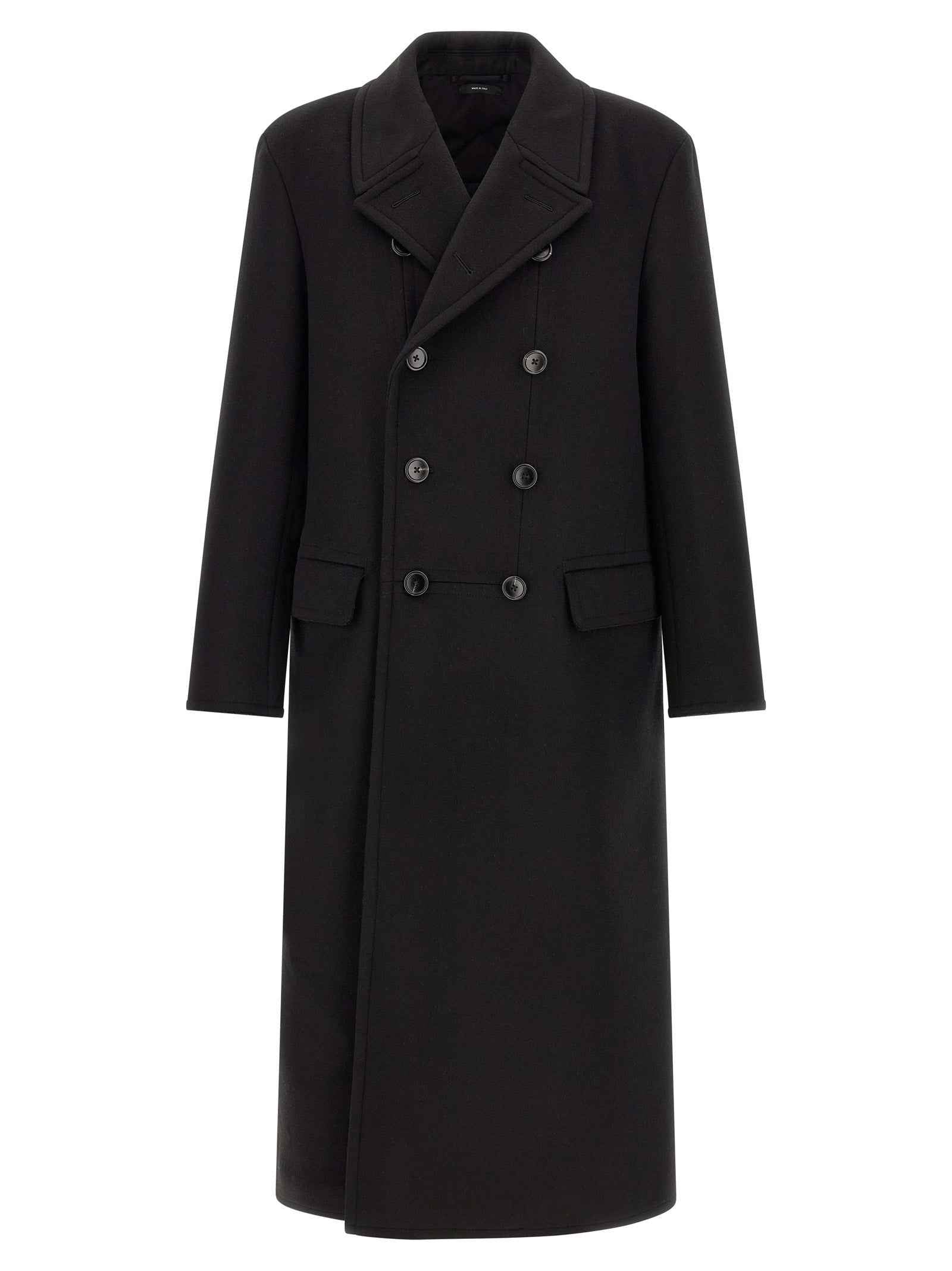 Tom Ford Black Virgin Wool Coat