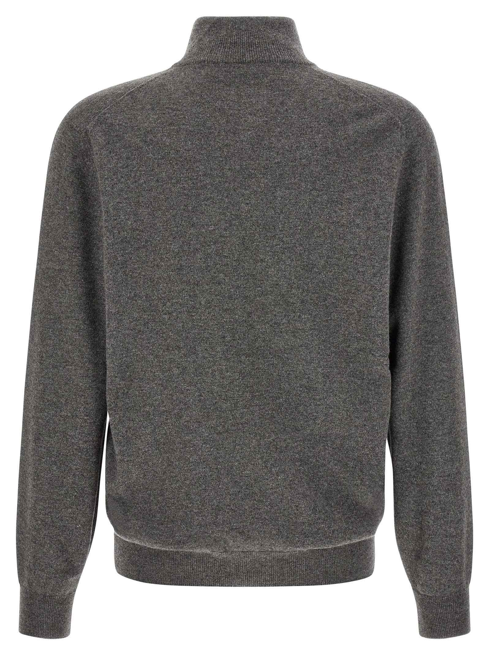 Brunello Cucinelli Gray Cashmere Cardigan
